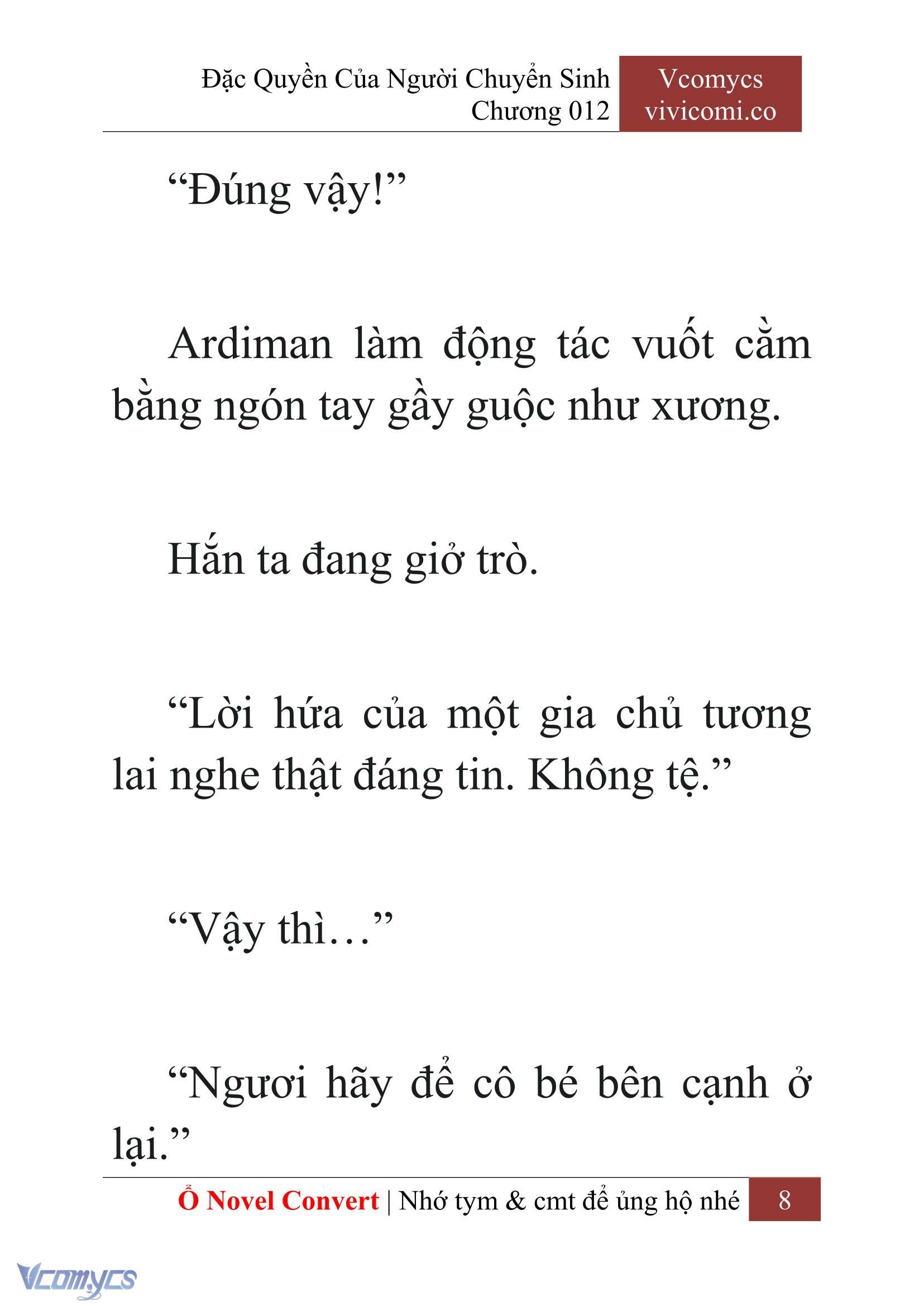 [Novel] Đặc Quyền Của Người Chuyển Sinh Chapter 12 - Trang 11
