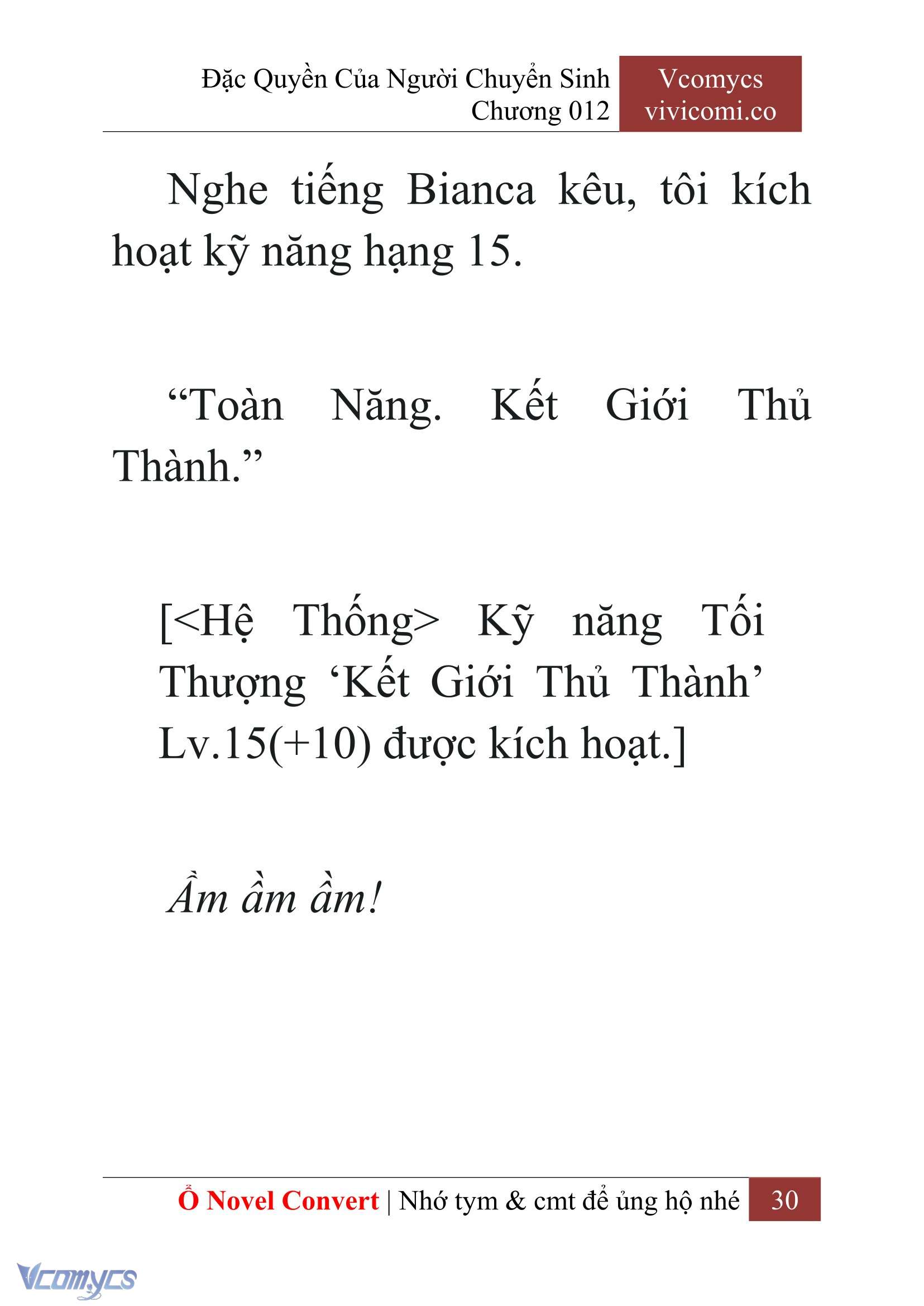 [Novel] Đặc Quyền Của Người Chuyển Sinh Chapter 12 - Trang 33