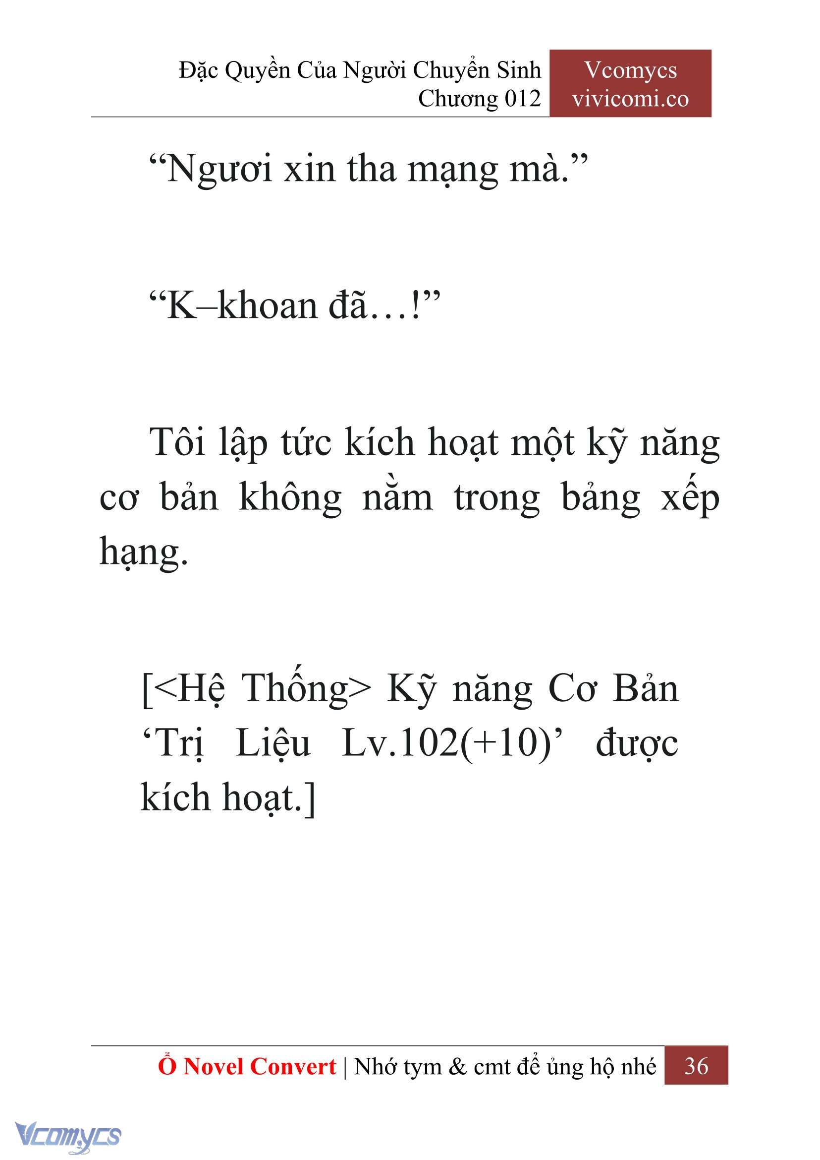 [Novel] Đặc Quyền Của Người Chuyển Sinh Chapter 12 - Trang 39