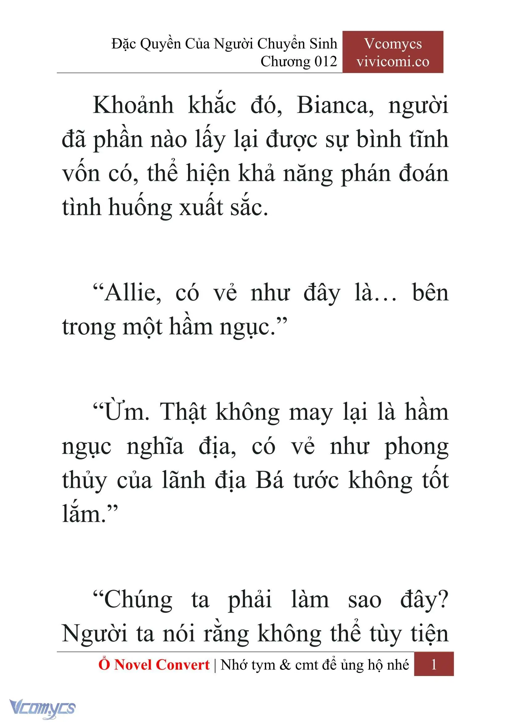[Novel] Đặc Quyền Của Người Chuyển Sinh Chapter 12 - Trang 4