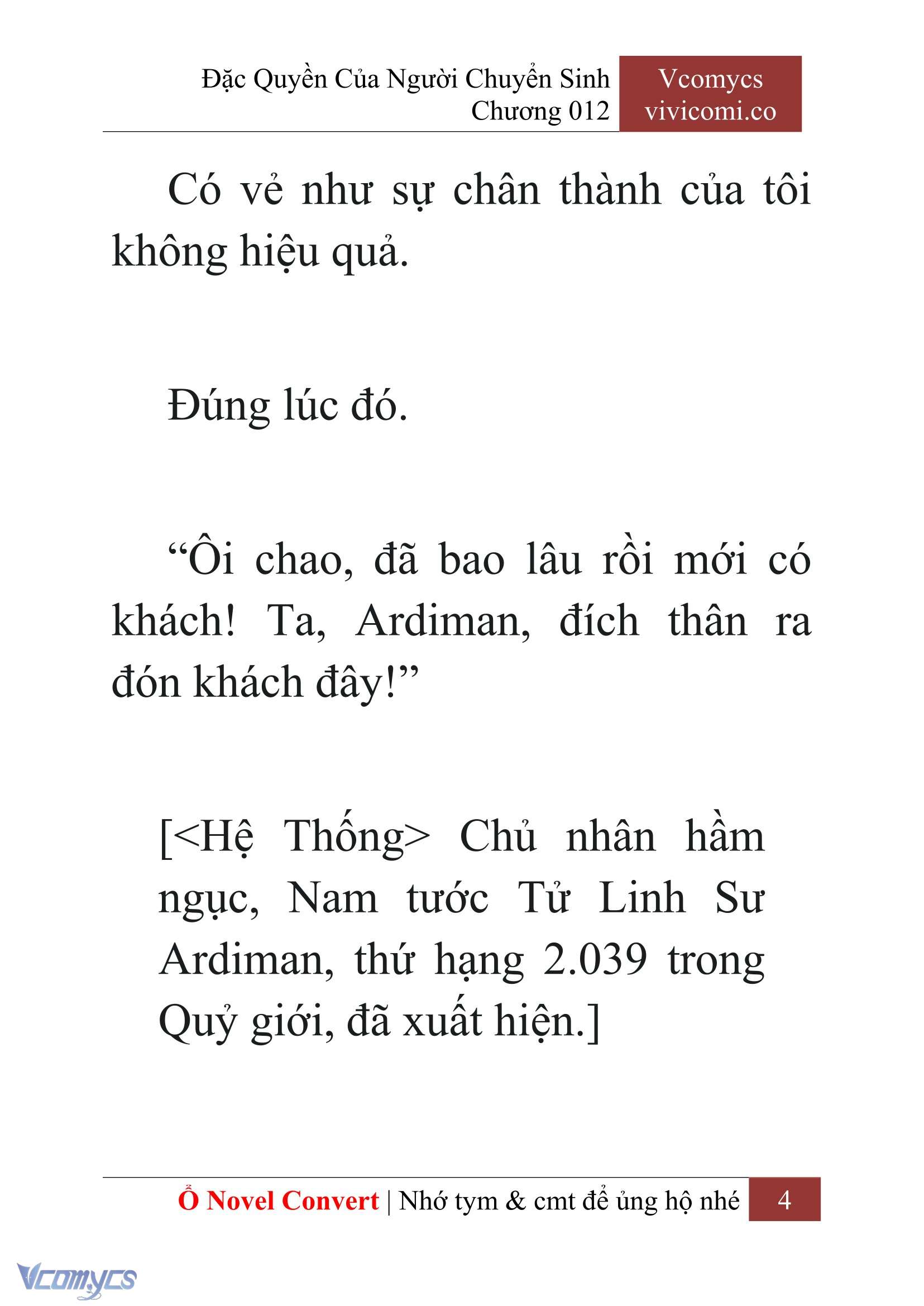 [Novel] Đặc Quyền Của Người Chuyển Sinh Chapter 12 - Trang 7