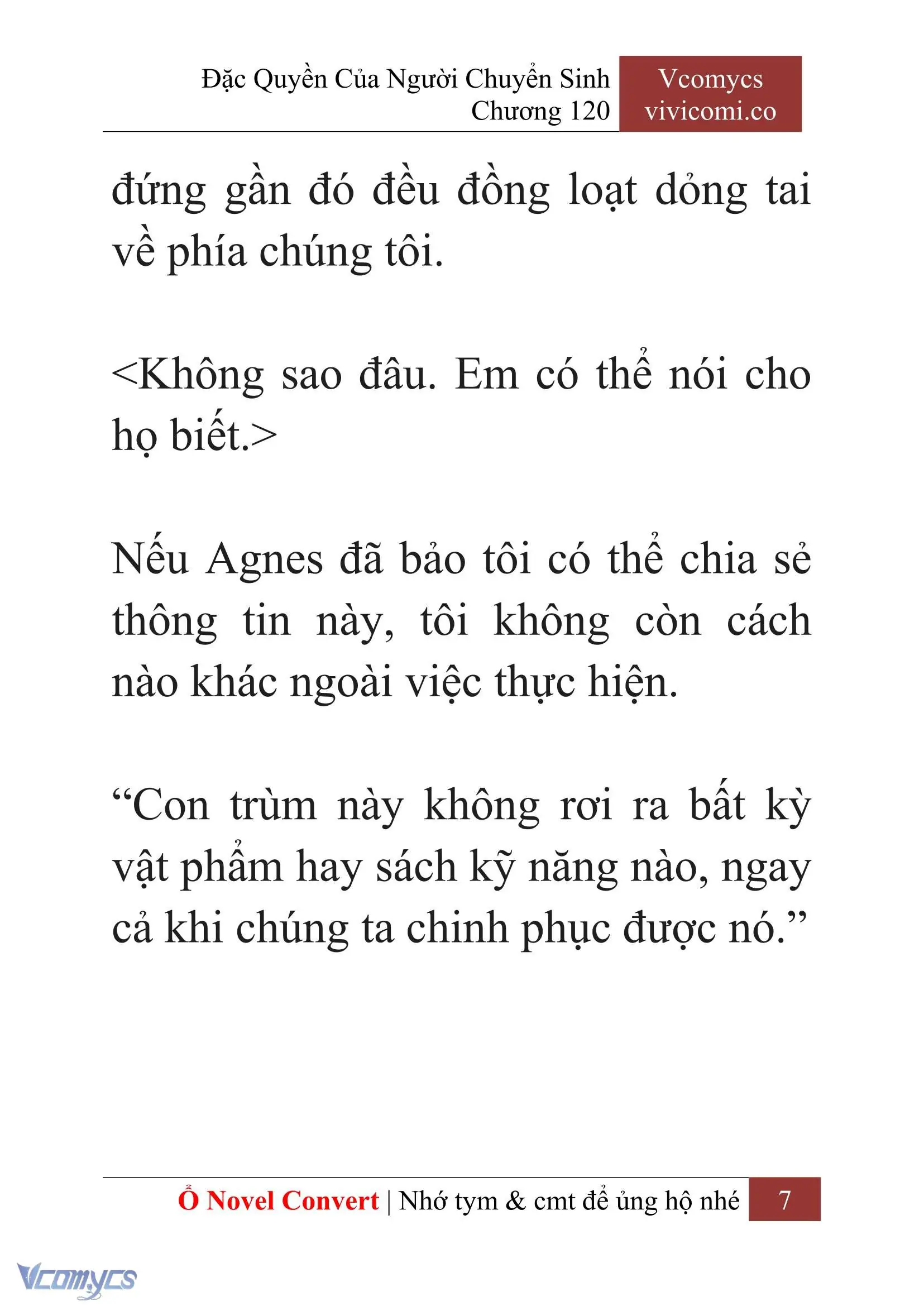 [Novel] Đặc Quyền Của Người Chuyển Sinh Chapter 120 - Trang 10