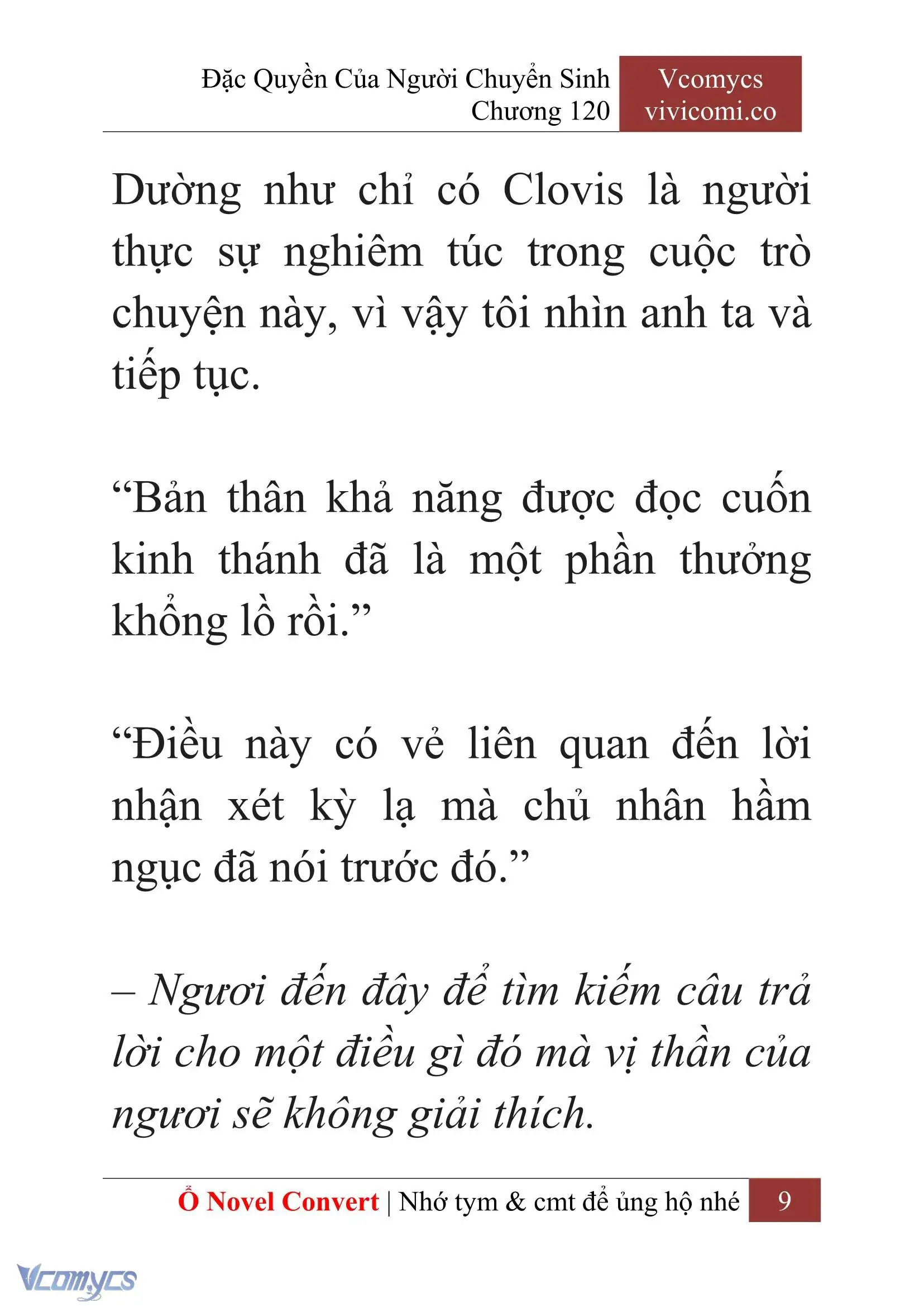 [Novel] Đặc Quyền Của Người Chuyển Sinh Chapter 120 - Trang 12