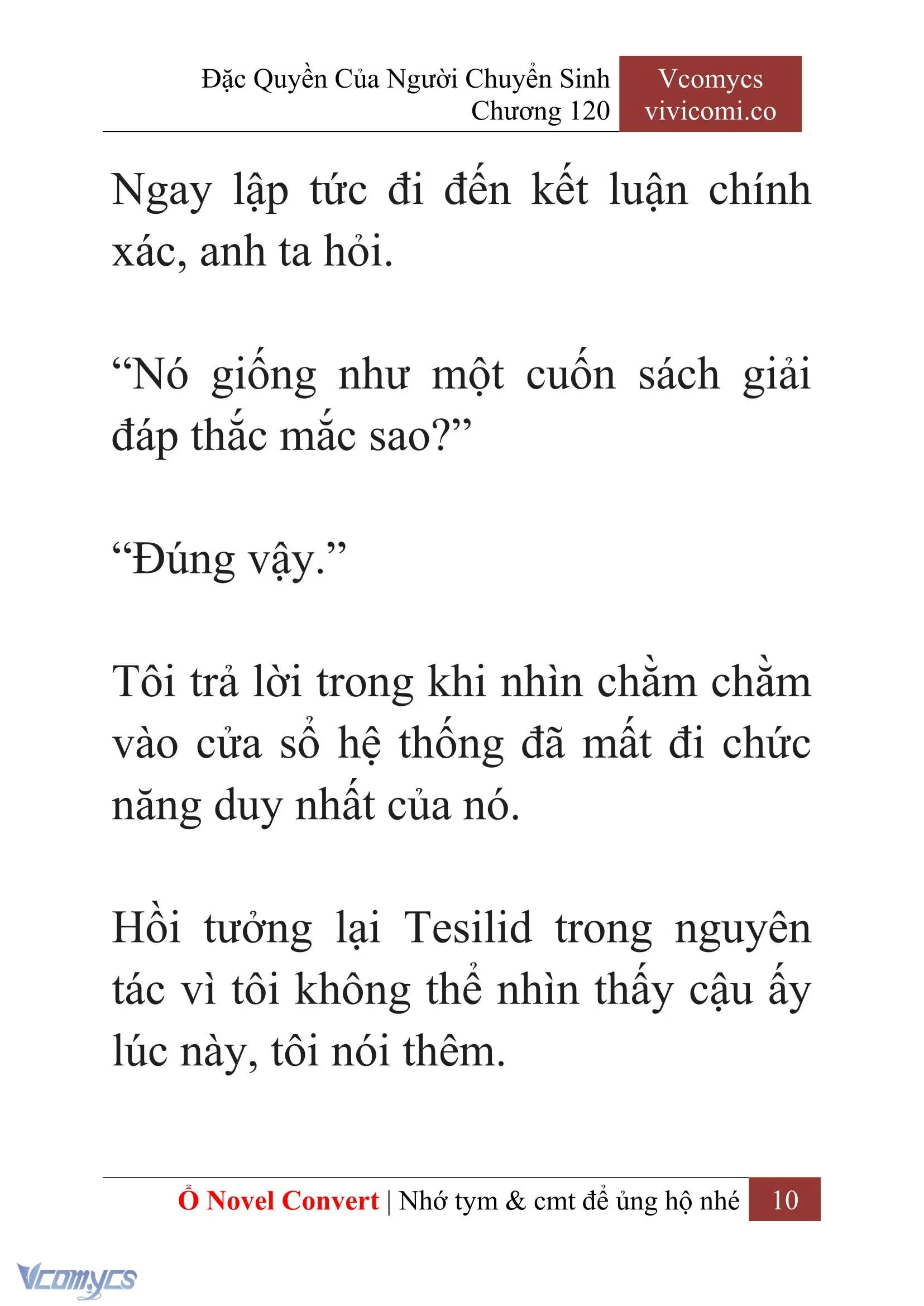 [Novel] Đặc Quyền Của Người Chuyển Sinh Chapter 120 - Trang 13