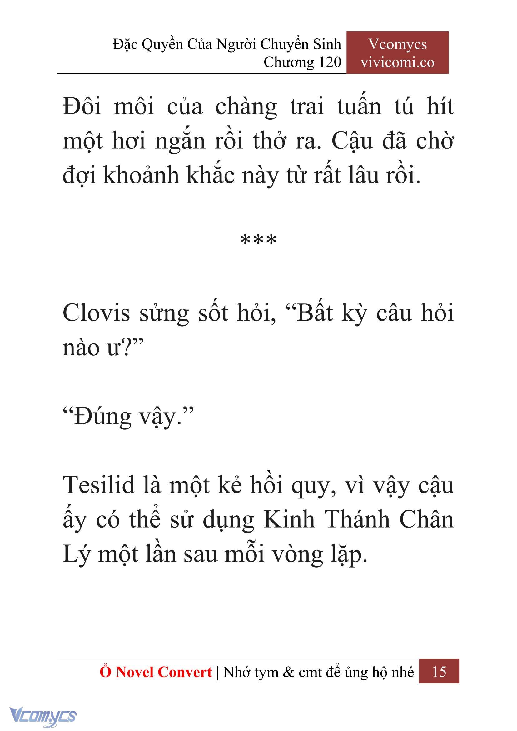 [Novel] Đặc Quyền Của Người Chuyển Sinh Chapter 120 - Trang 18