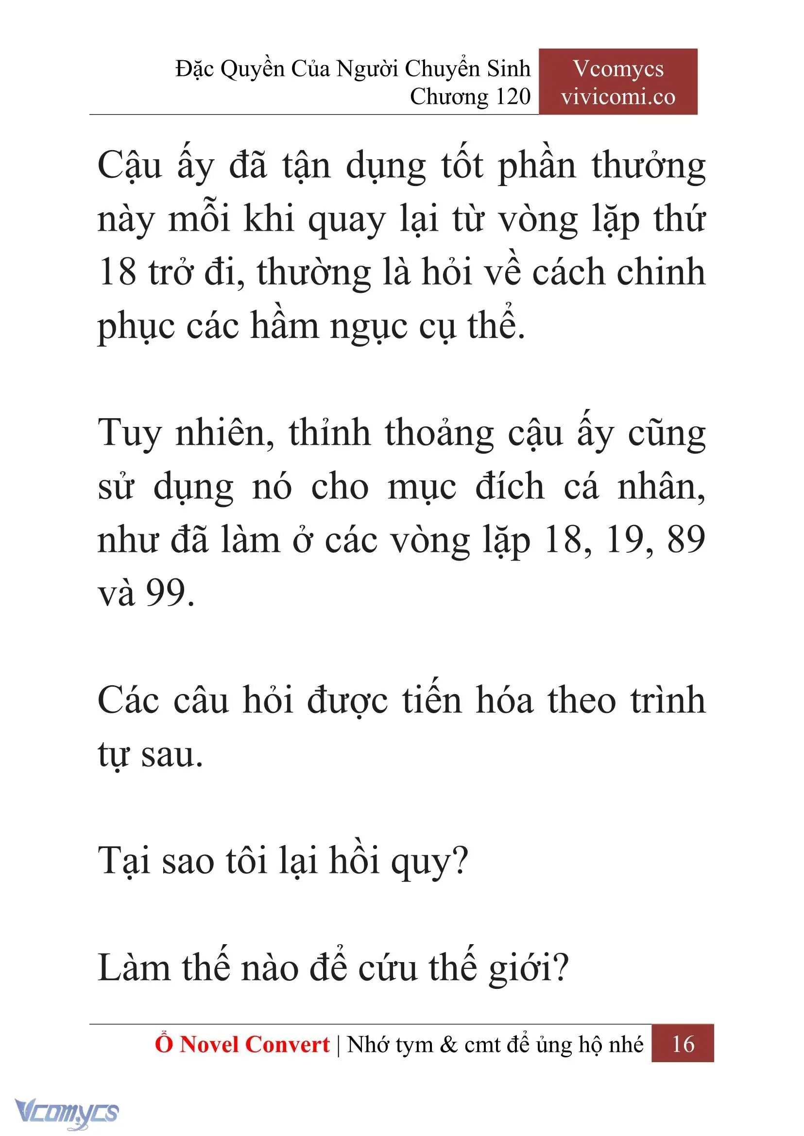 [Novel] Đặc Quyền Của Người Chuyển Sinh Chapter 120 - Trang 19