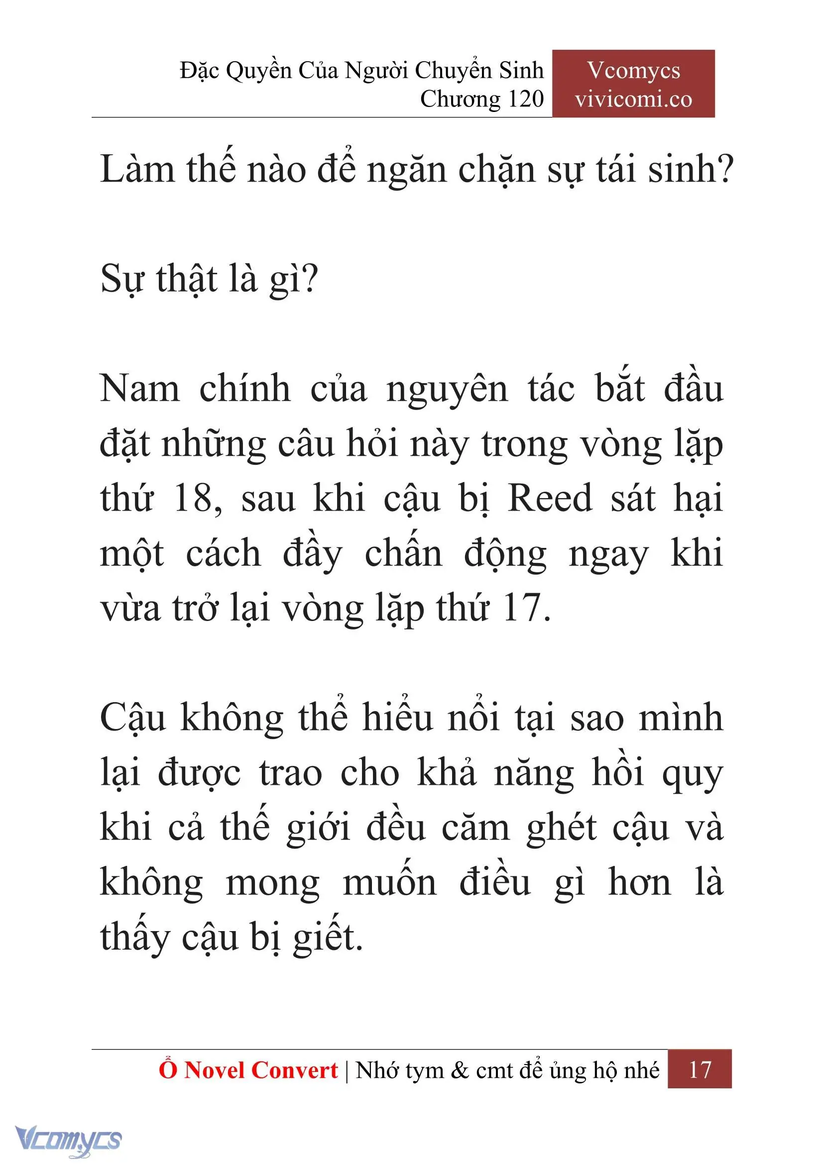[Novel] Đặc Quyền Của Người Chuyển Sinh Chapter 120 - Trang 20