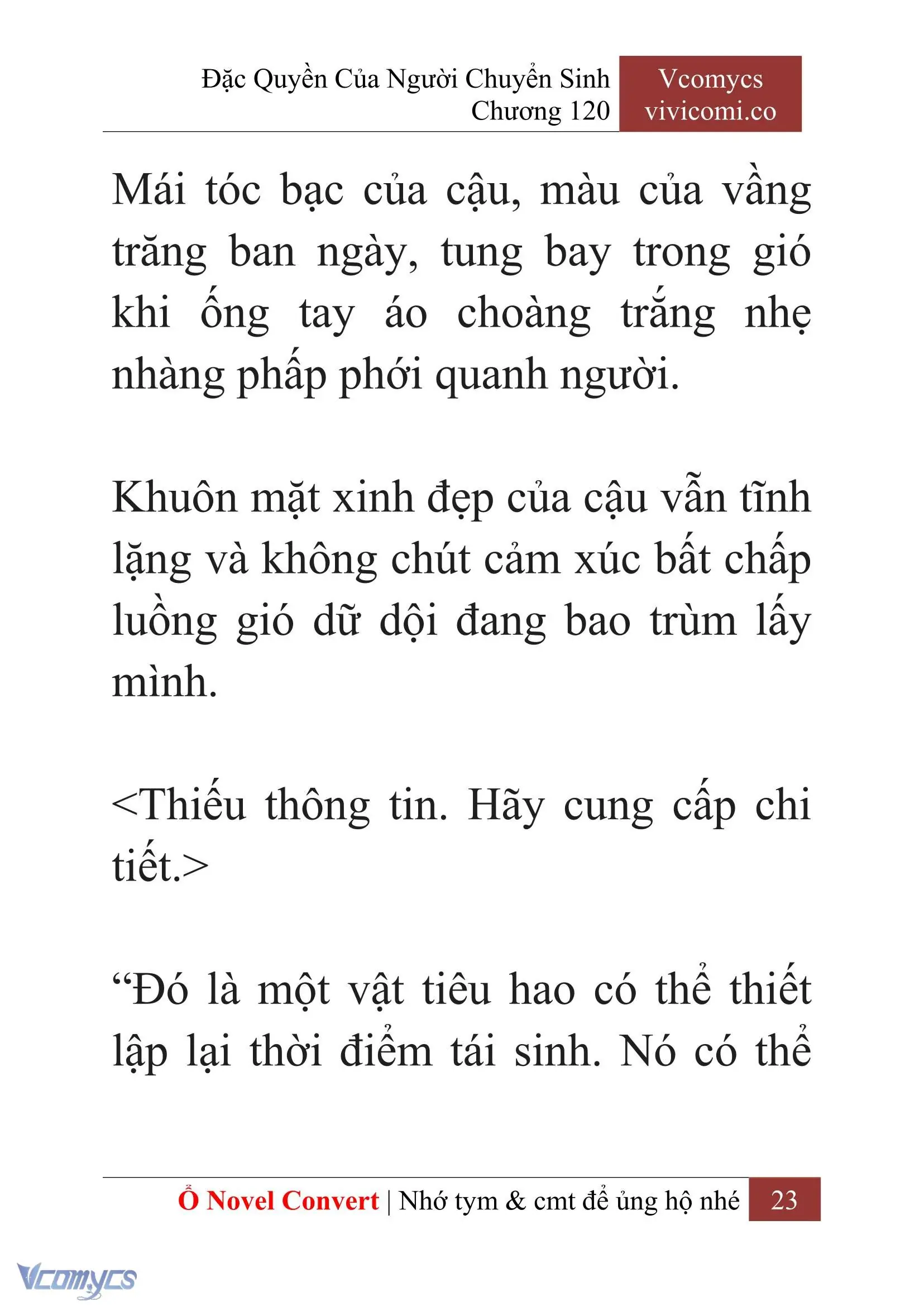 [Novel] Đặc Quyền Của Người Chuyển Sinh Chapter 120 - Trang 26
