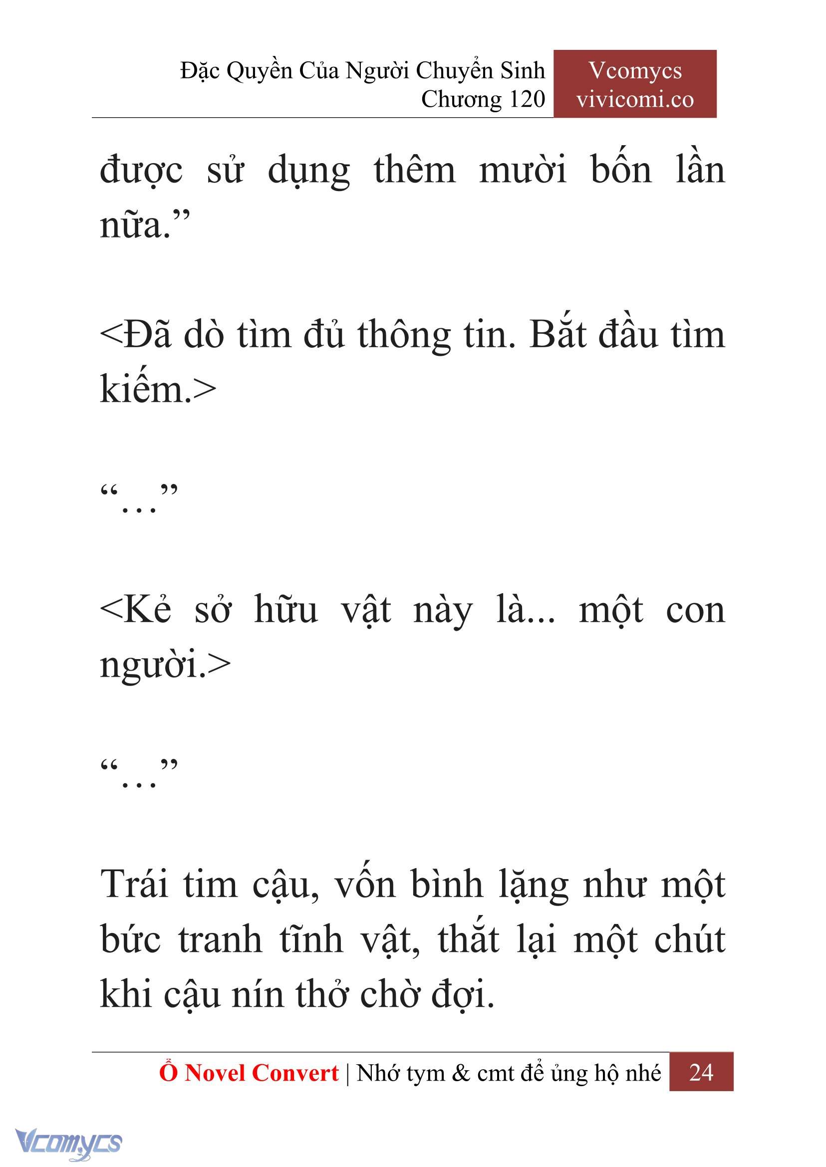 [Novel] Đặc Quyền Của Người Chuyển Sinh Chapter 120 - Trang 27