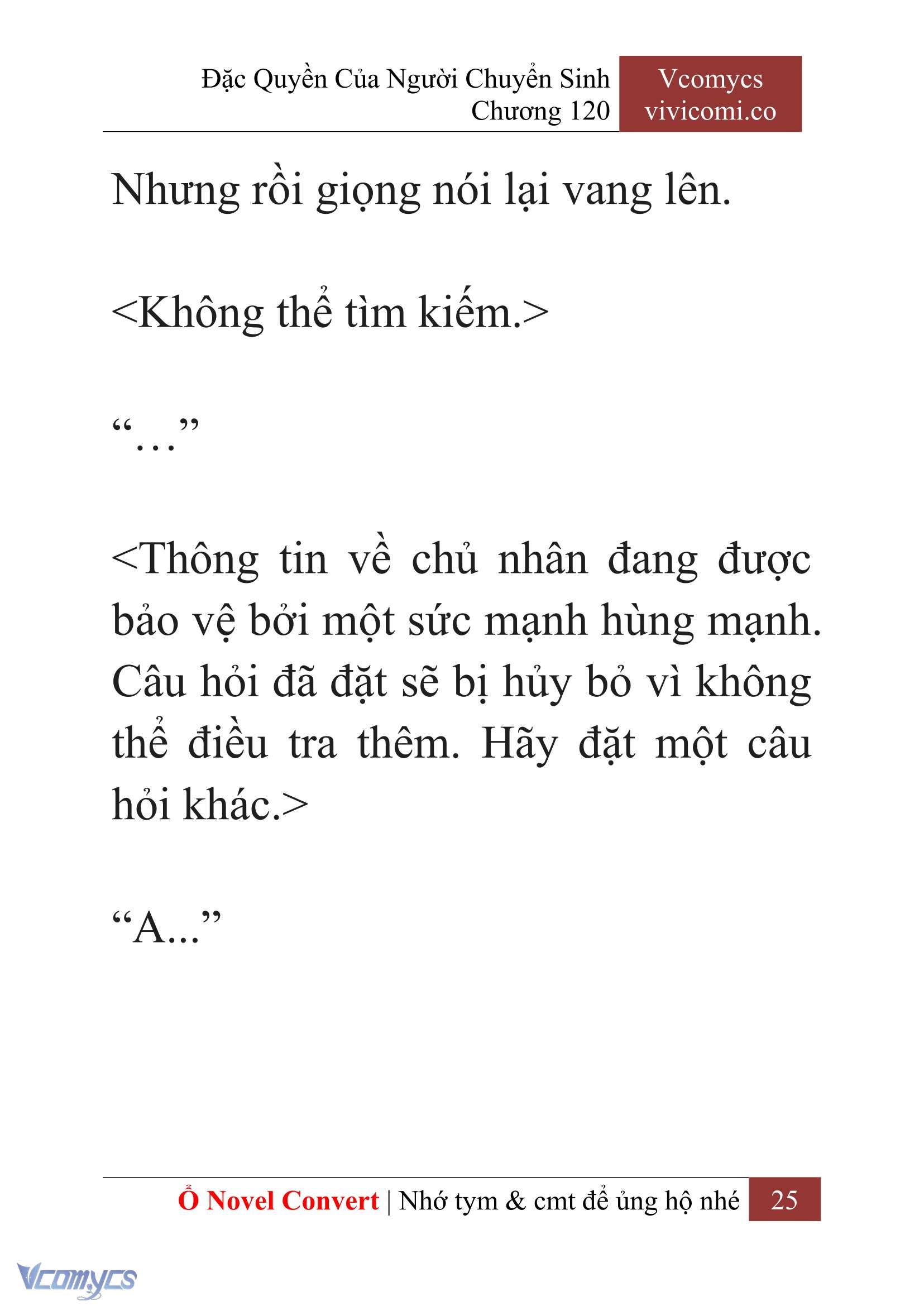 [Novel] Đặc Quyền Của Người Chuyển Sinh Chapter 120 - Trang 28