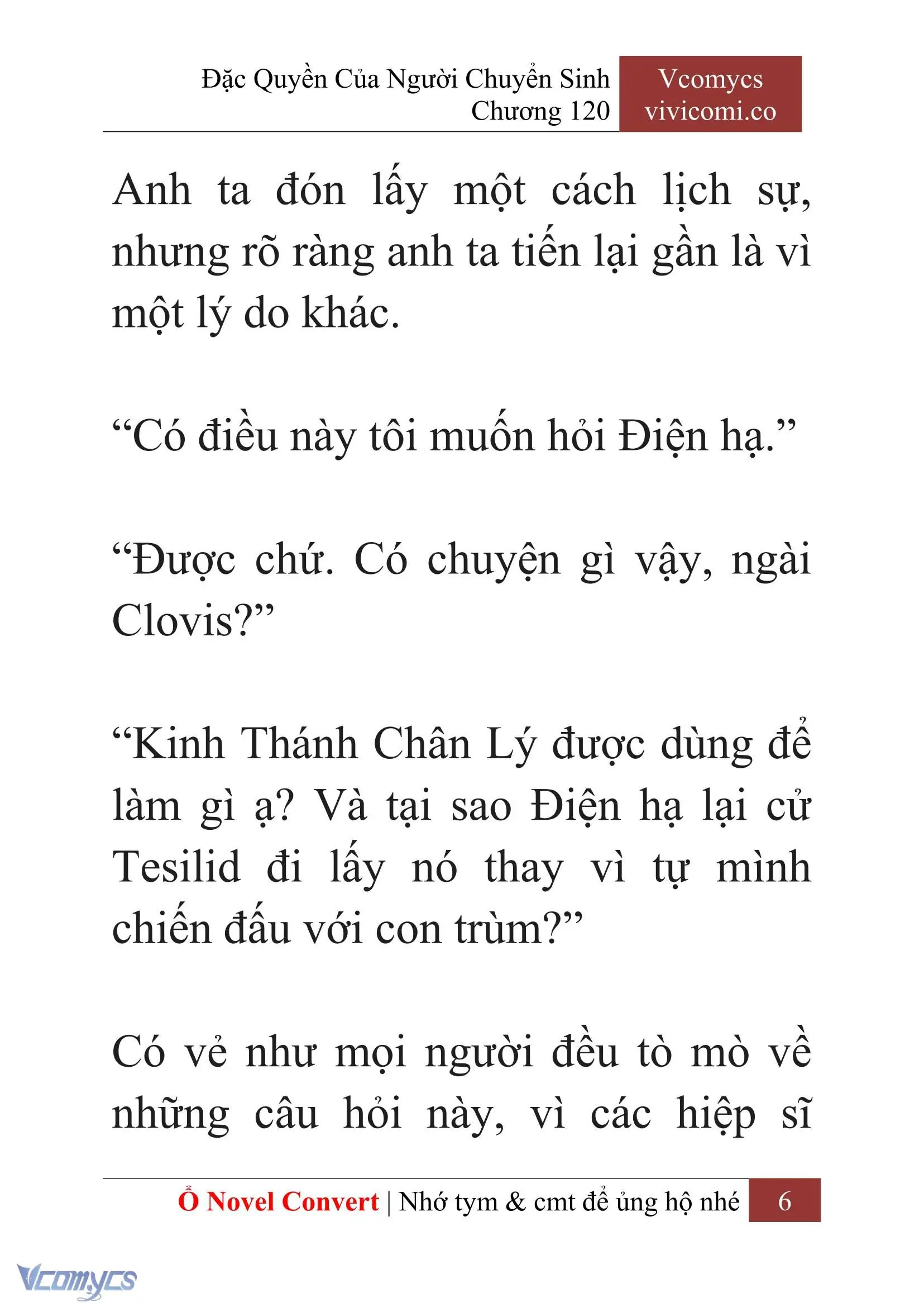 [Novel] Đặc Quyền Của Người Chuyển Sinh Chapter 120 - Trang 9