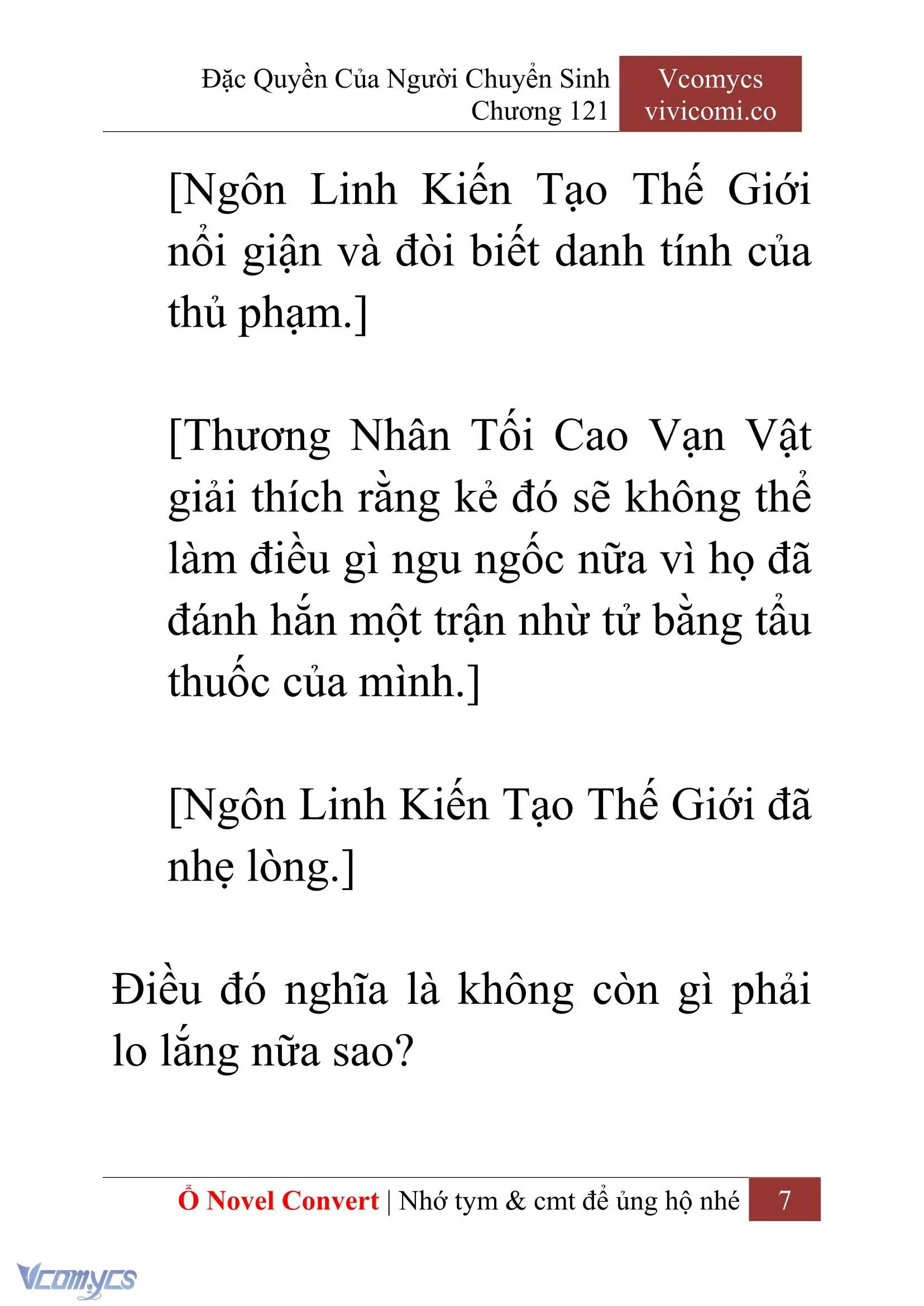 [Novel] Đặc Quyền Của Người Chuyển Sinh Chapter 121 - Trang 10