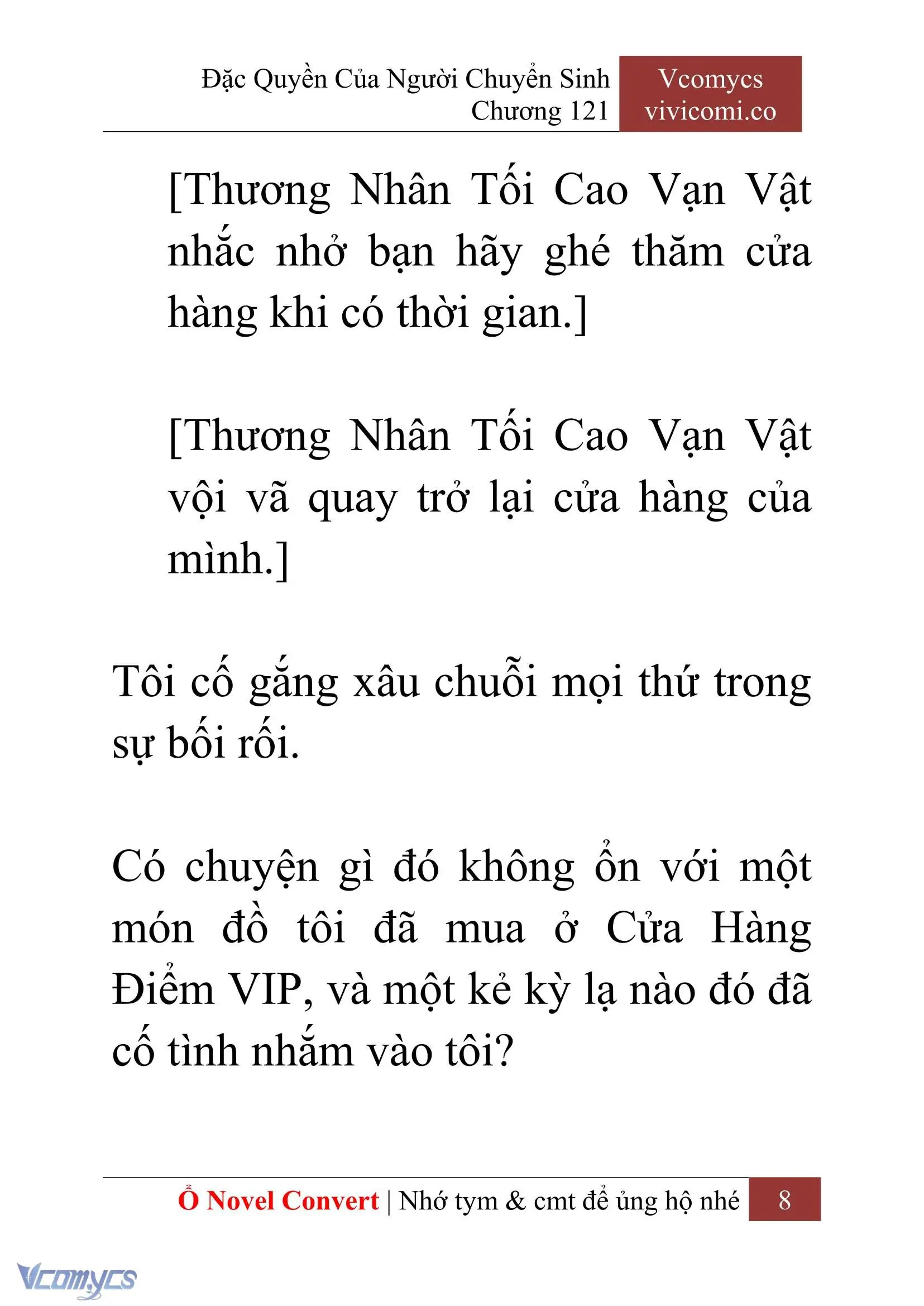 [Novel] Đặc Quyền Của Người Chuyển Sinh Chapter 121 - Trang 11