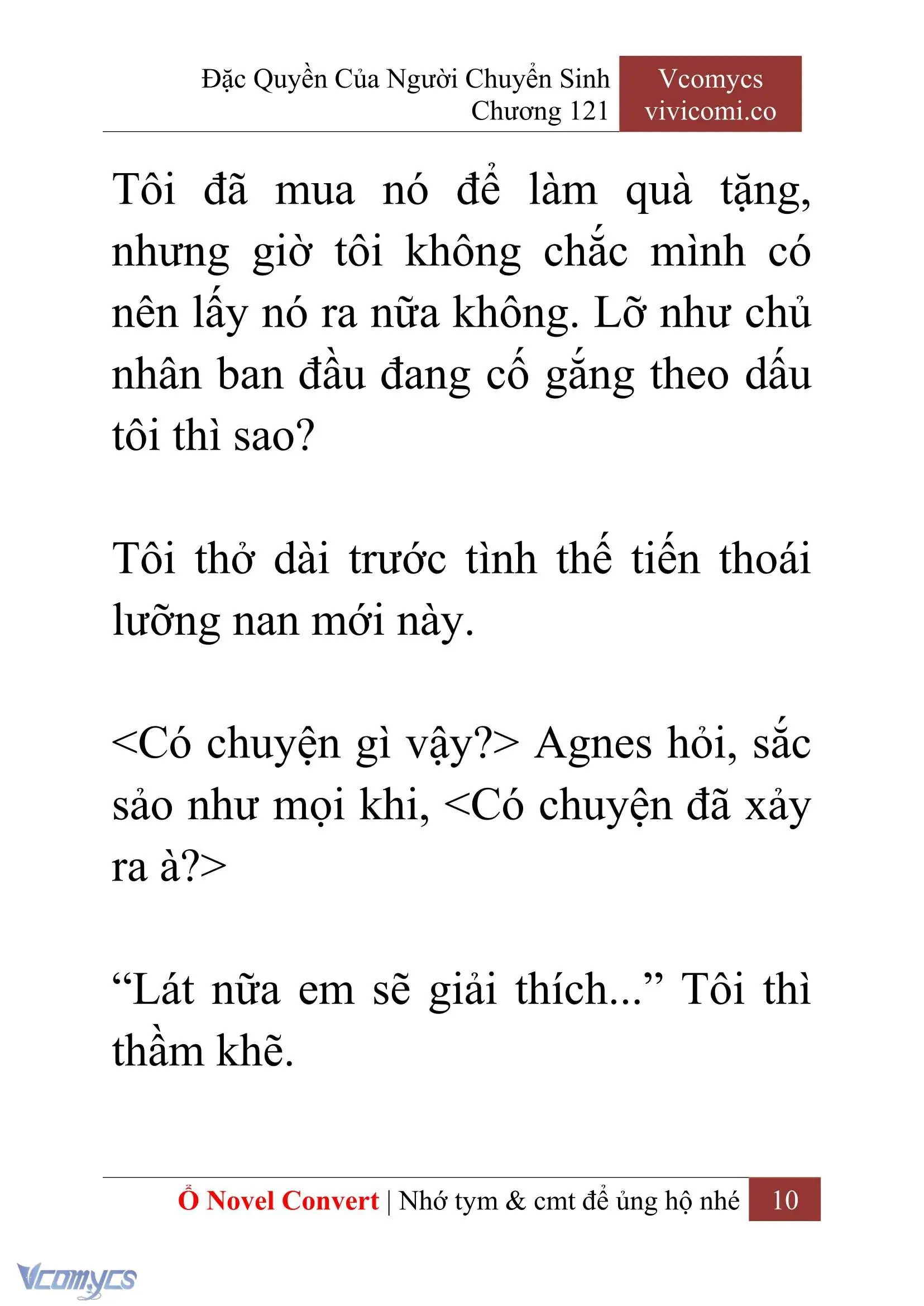[Novel] Đặc Quyền Của Người Chuyển Sinh Chapter 121 - Trang 13