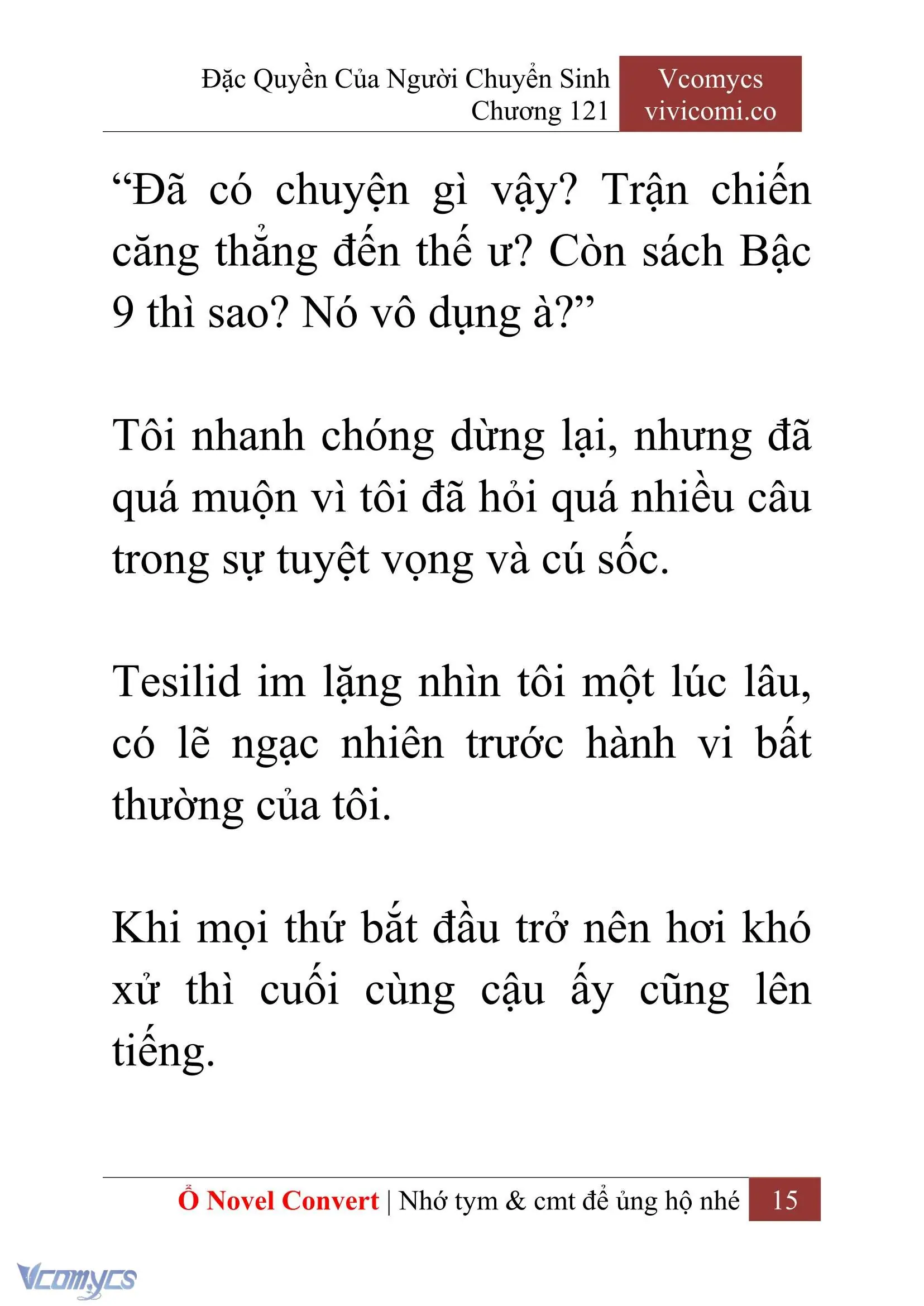 [Novel] Đặc Quyền Của Người Chuyển Sinh Chapter 121 - Trang 18
