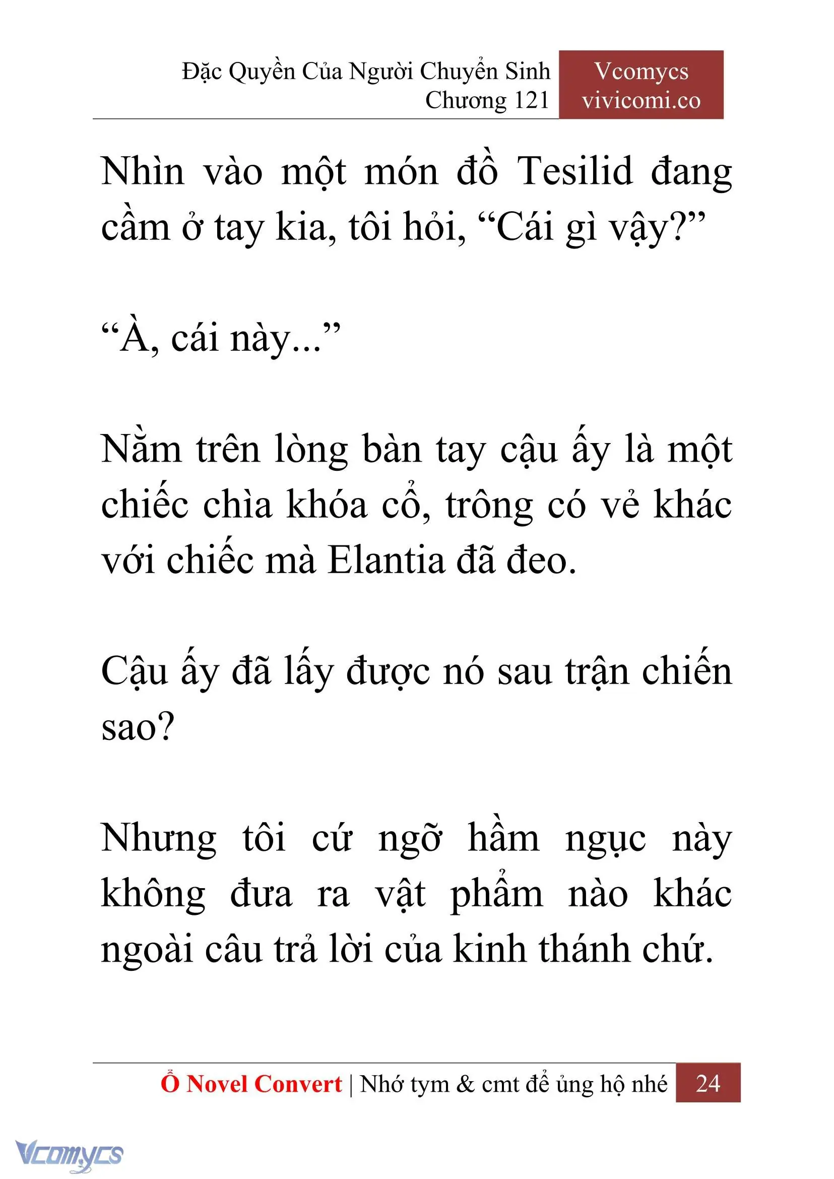 [Novel] Đặc Quyền Của Người Chuyển Sinh Chapter 121 - Trang 27