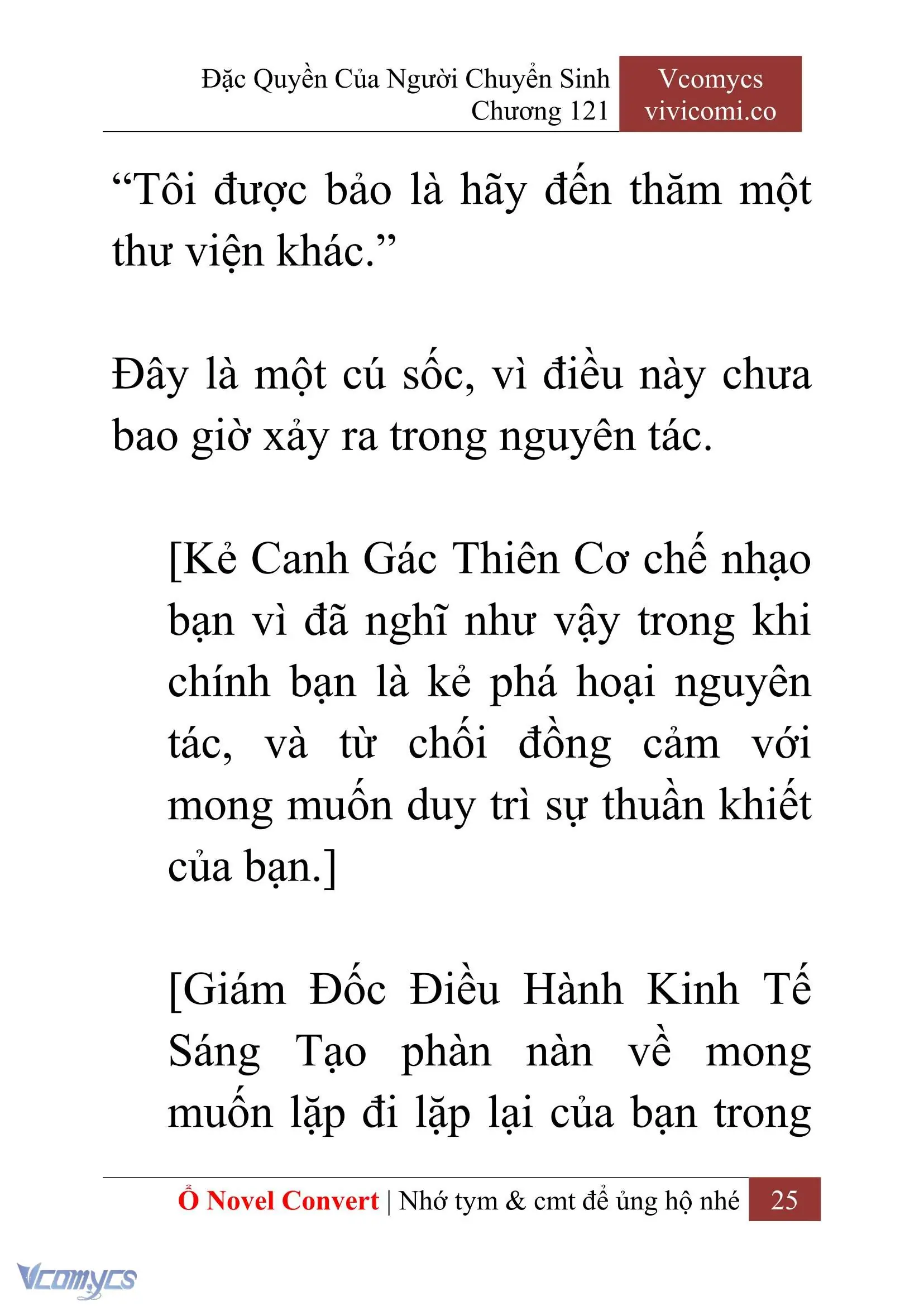 [Novel] Đặc Quyền Của Người Chuyển Sinh Chapter 121 - Trang 28