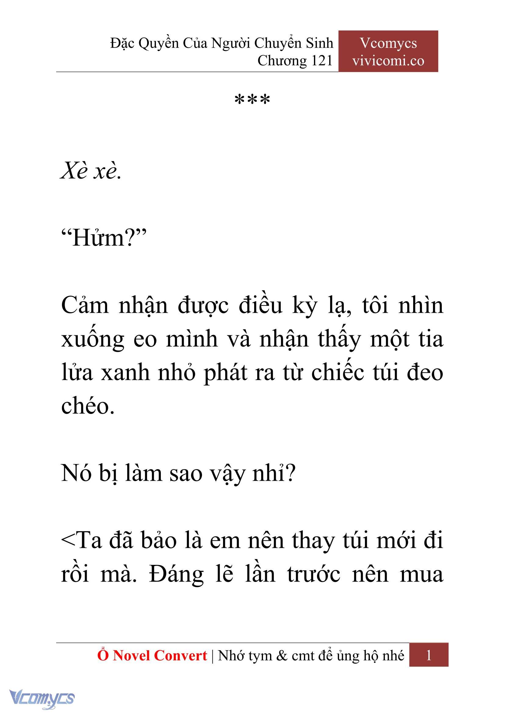 [Novel] Đặc Quyền Của Người Chuyển Sinh Chapter 121 - Trang 4