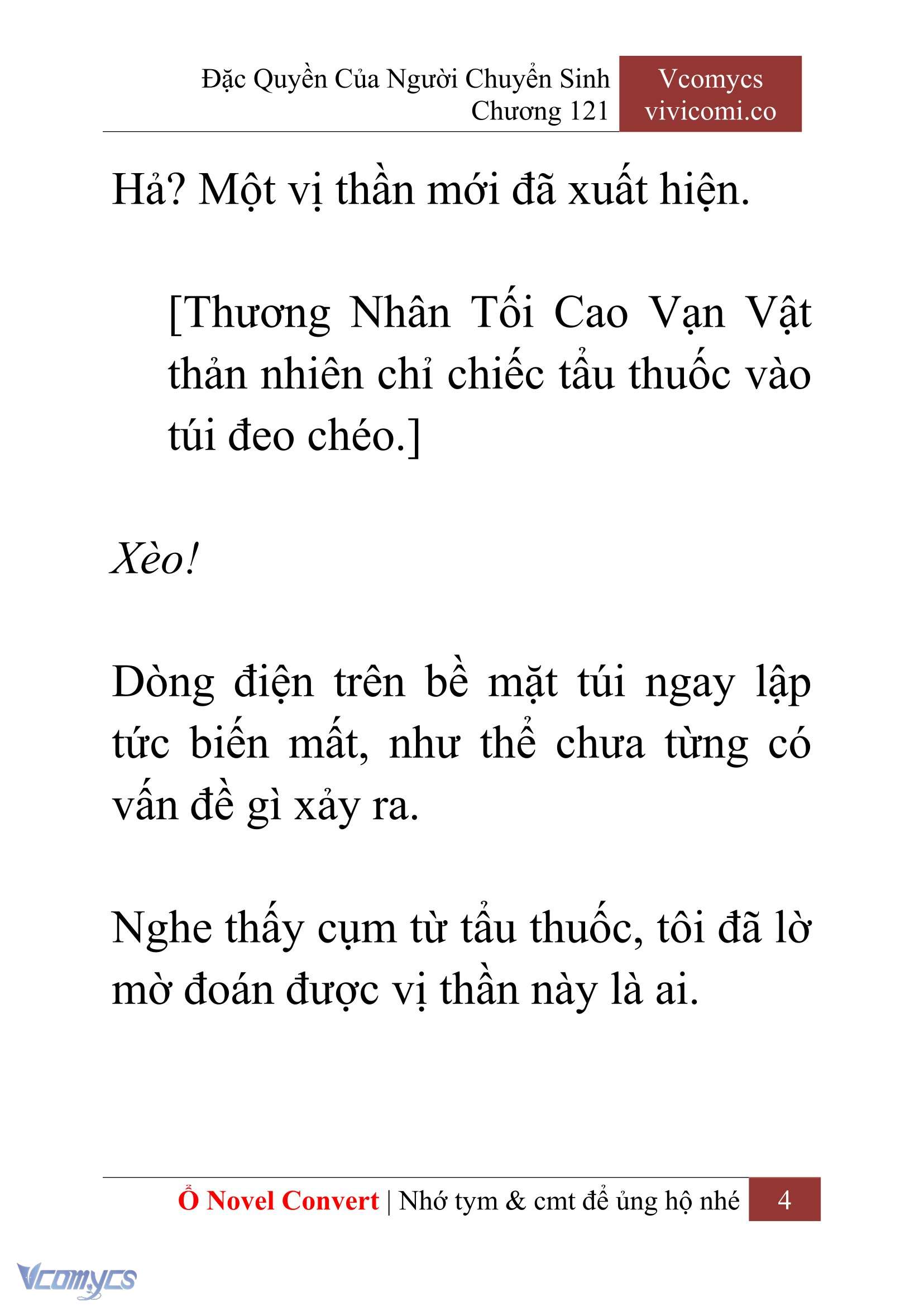 [Novel] Đặc Quyền Của Người Chuyển Sinh Chapter 121 - Trang 7