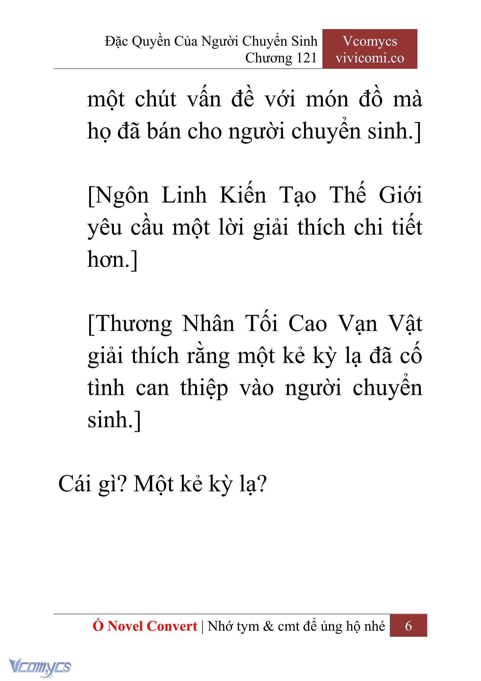 [Novel] Đặc Quyền Của Người Chuyển Sinh Chapter 121 - Trang 9