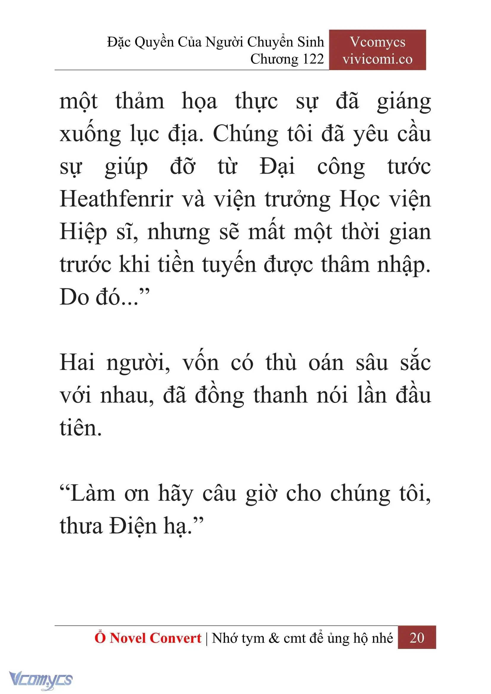 [Novel] Đặc Quyền Của Người Chuyển Sinh Chapter 122 - Trang 23