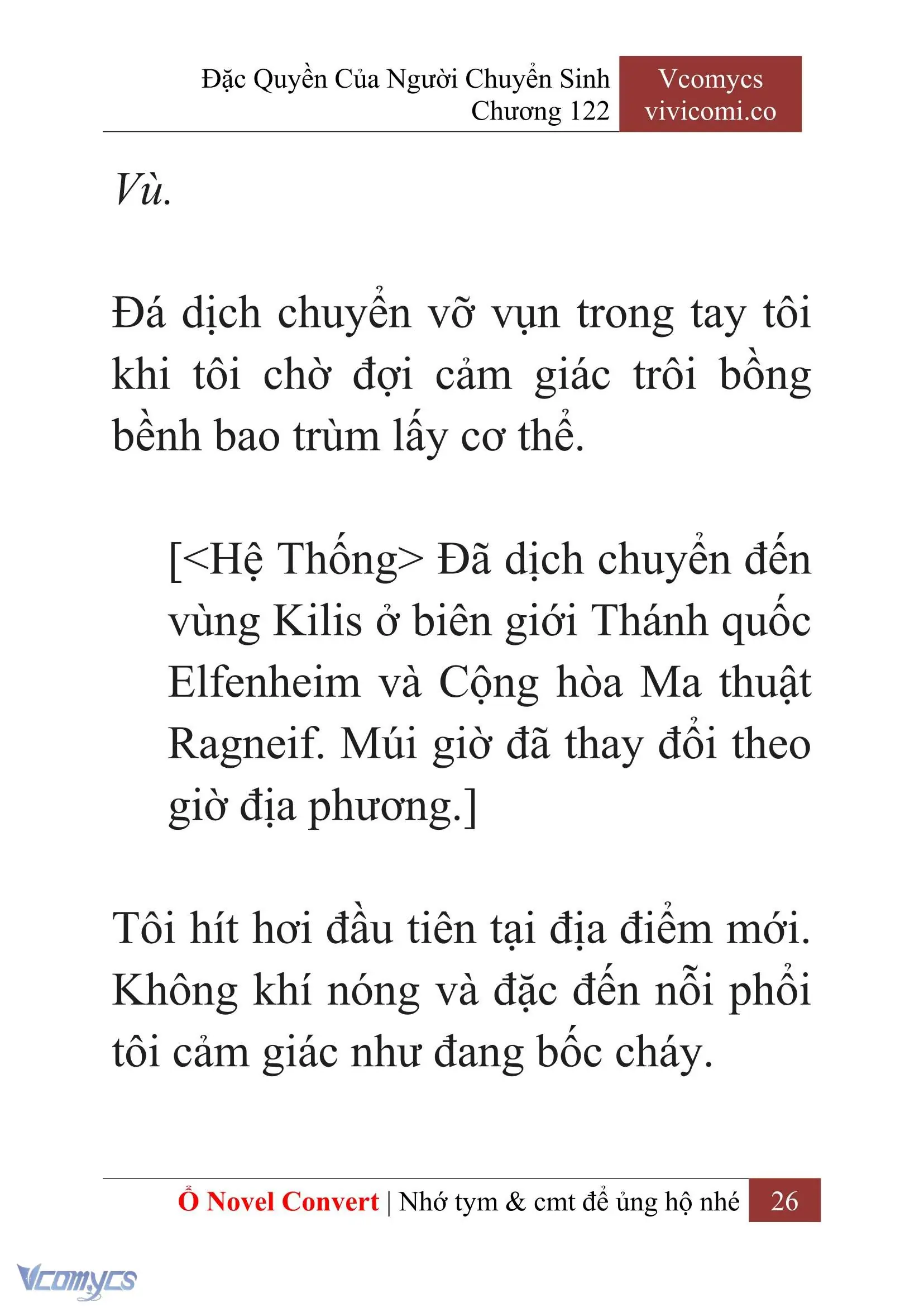 [Novel] Đặc Quyền Của Người Chuyển Sinh Chapter 122 - Trang 29