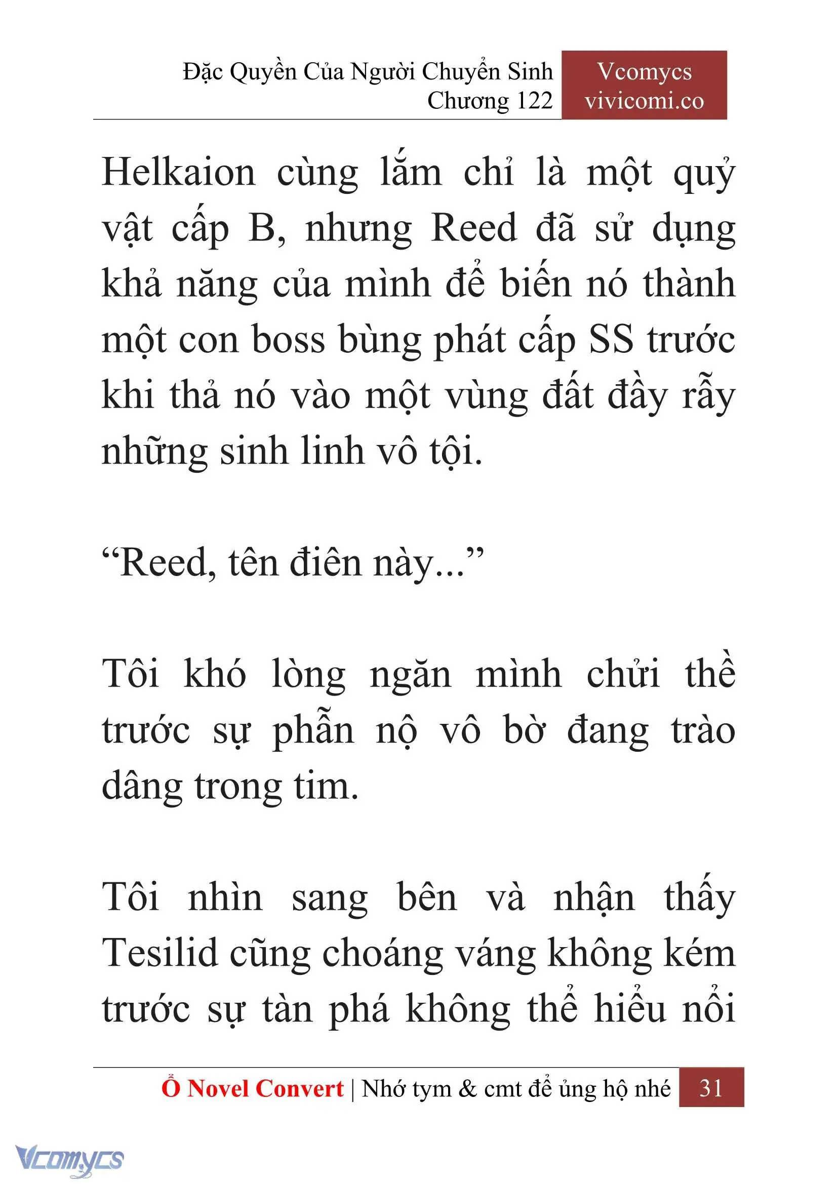 [Novel] Đặc Quyền Của Người Chuyển Sinh Chapter 122 - Trang 34