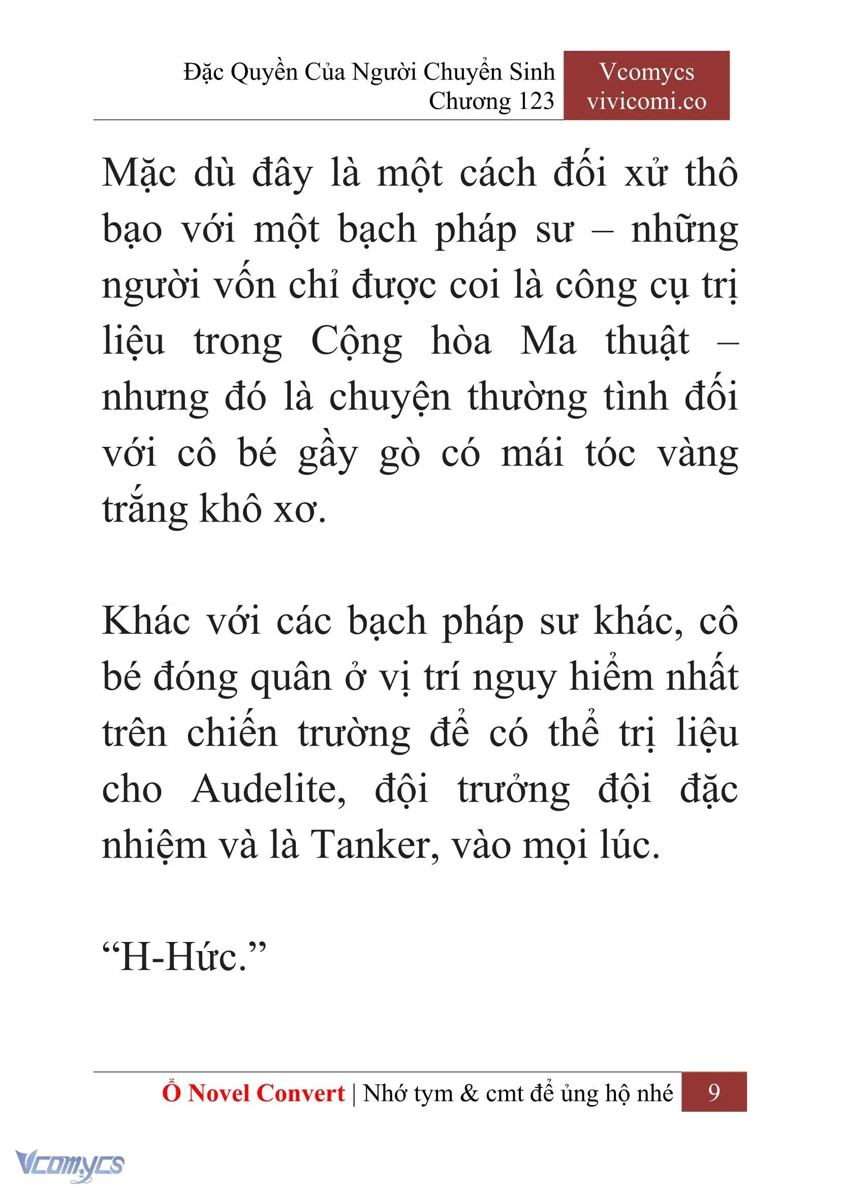 [Novel] Đặc Quyền Của Người Chuyển Sinh Chapter 123 - Trang 12