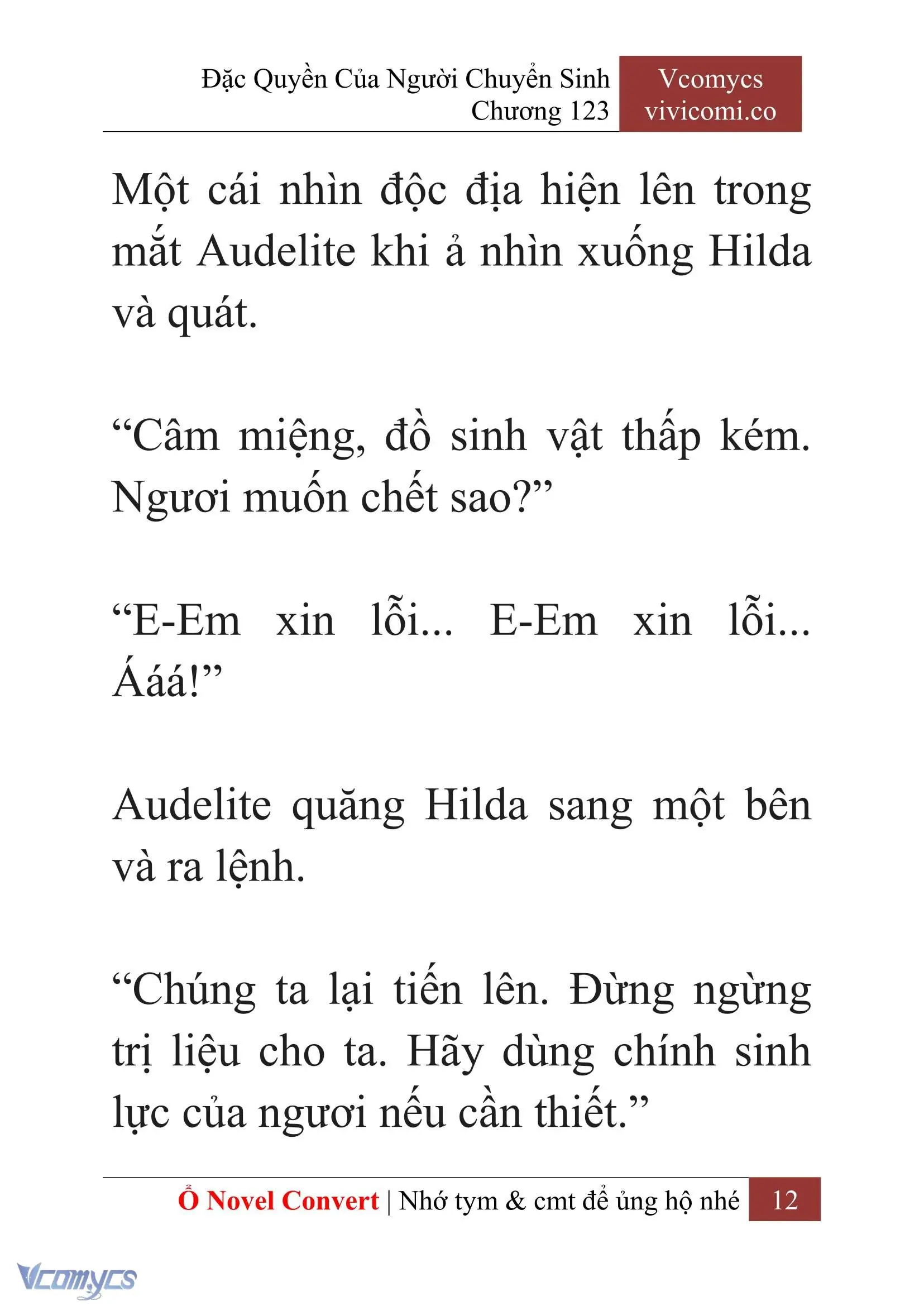 [Novel] Đặc Quyền Của Người Chuyển Sinh Chapter 123 - Trang 15