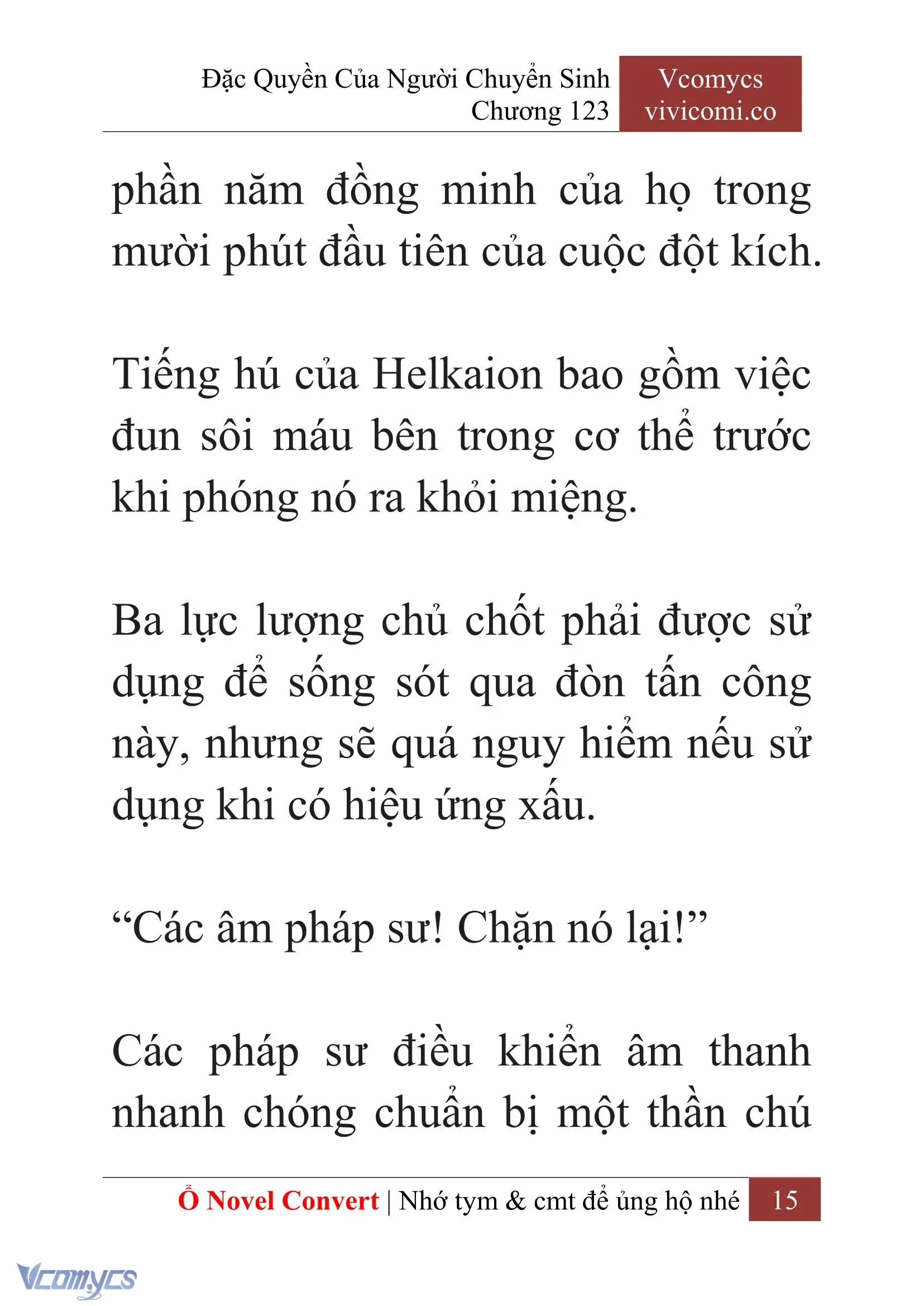 [Novel] Đặc Quyền Của Người Chuyển Sinh Chapter 123 - Trang 18