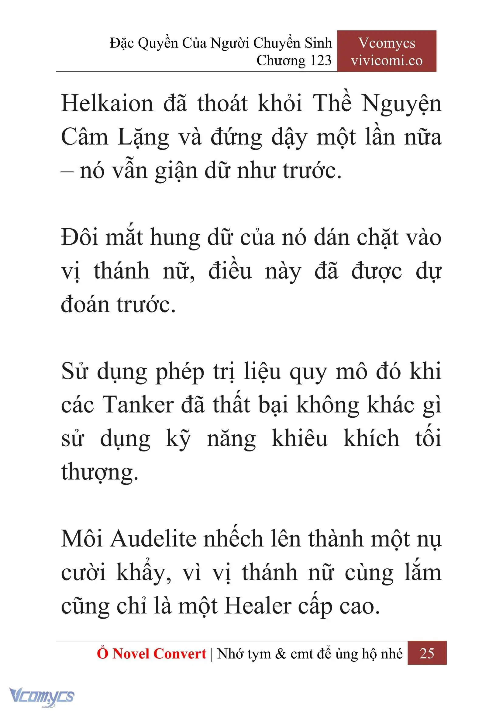 [Novel] Đặc Quyền Của Người Chuyển Sinh Chapter 123 - Trang 28