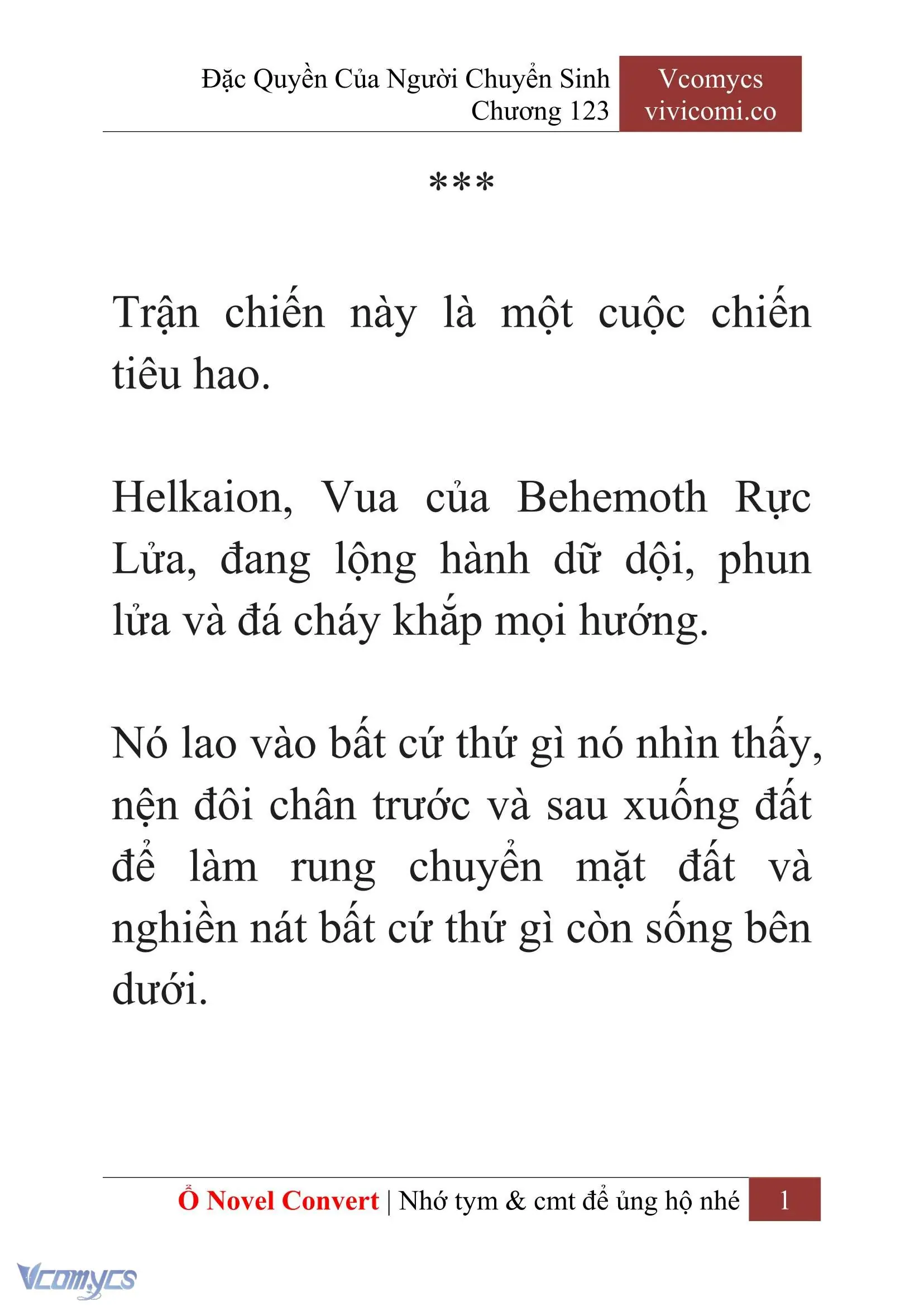 [Novel] Đặc Quyền Của Người Chuyển Sinh Chapter 123 - Trang 4
