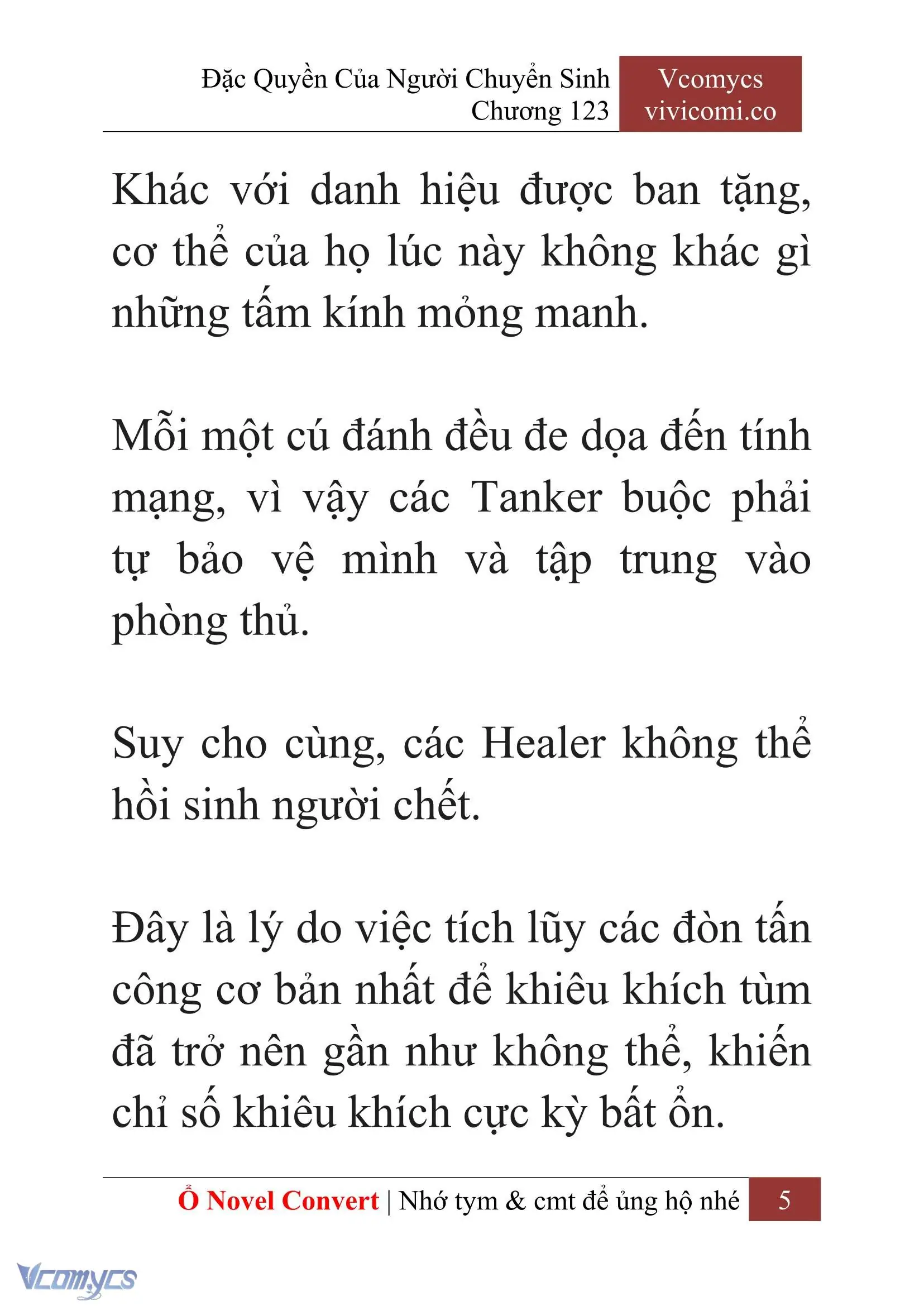 [Novel] Đặc Quyền Của Người Chuyển Sinh Chapter 123 - Trang 8