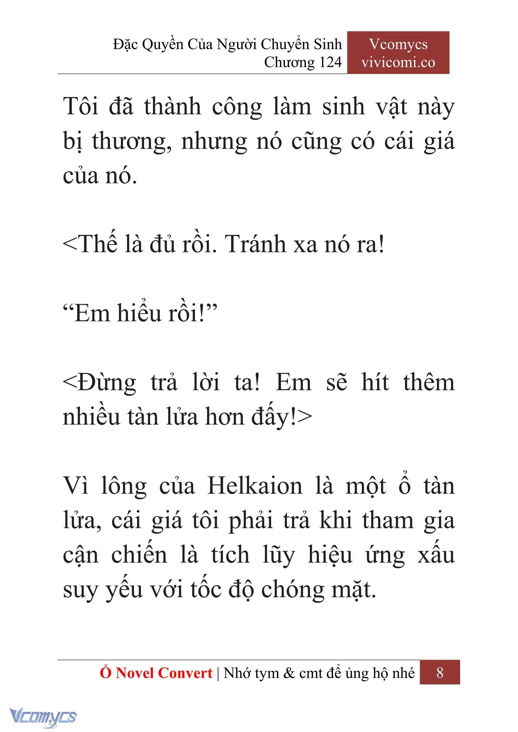 [Novel] Đặc Quyền Của Người Chuyển Sinh Chapter 124 - Trang 11
