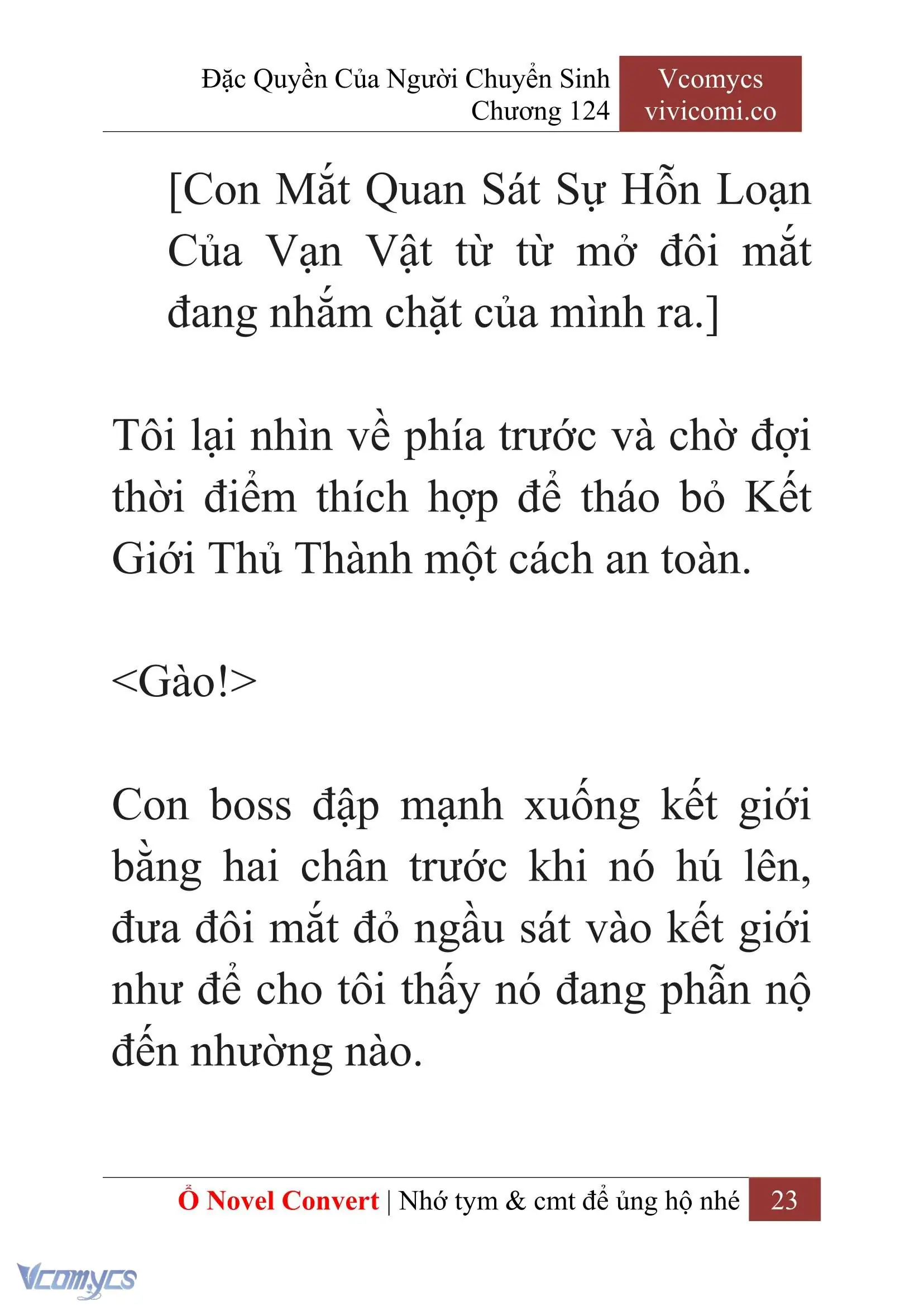 [Novel] Đặc Quyền Của Người Chuyển Sinh Chapter 124 - Trang 26