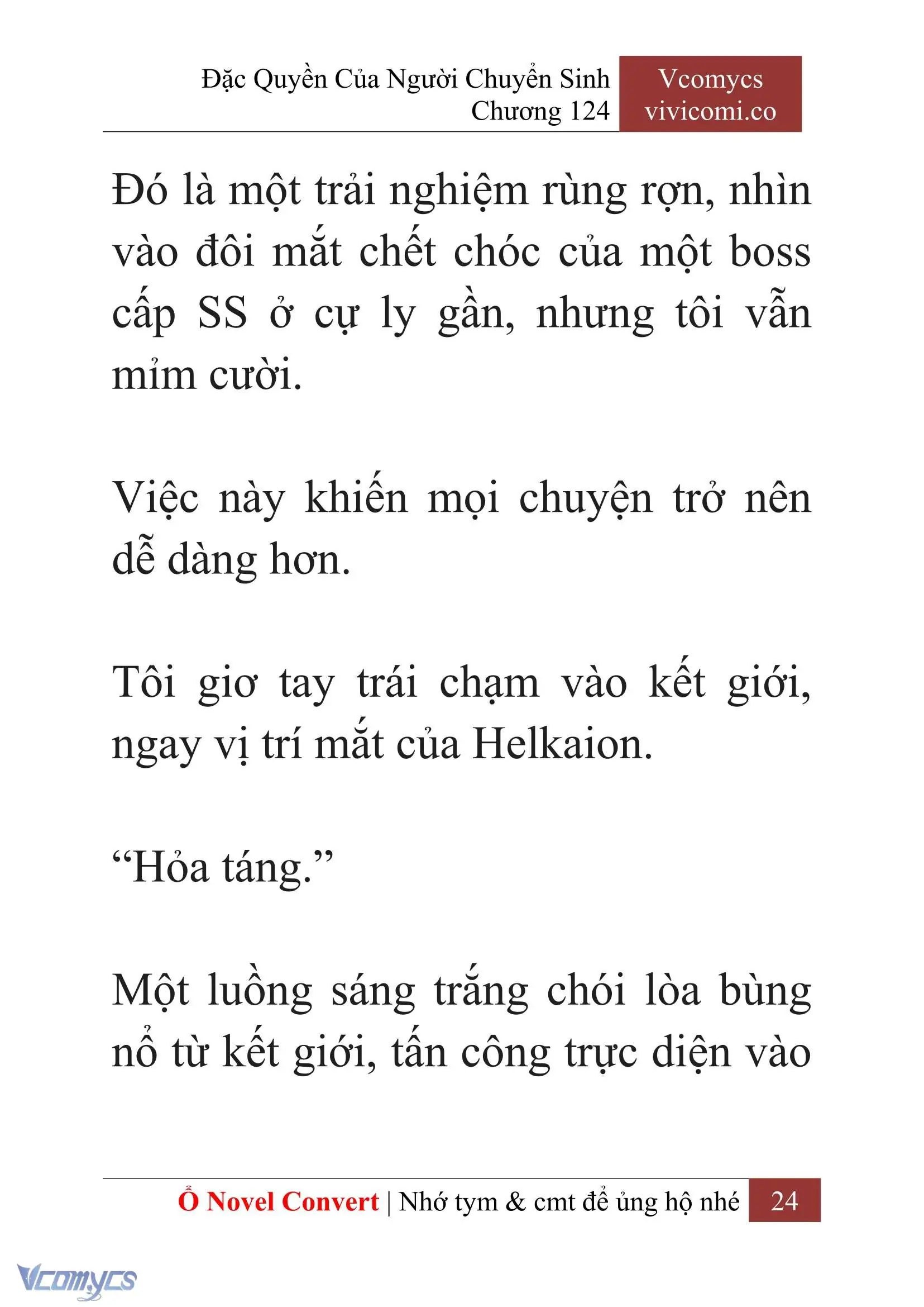[Novel] Đặc Quyền Của Người Chuyển Sinh Chapter 124 - Trang 27