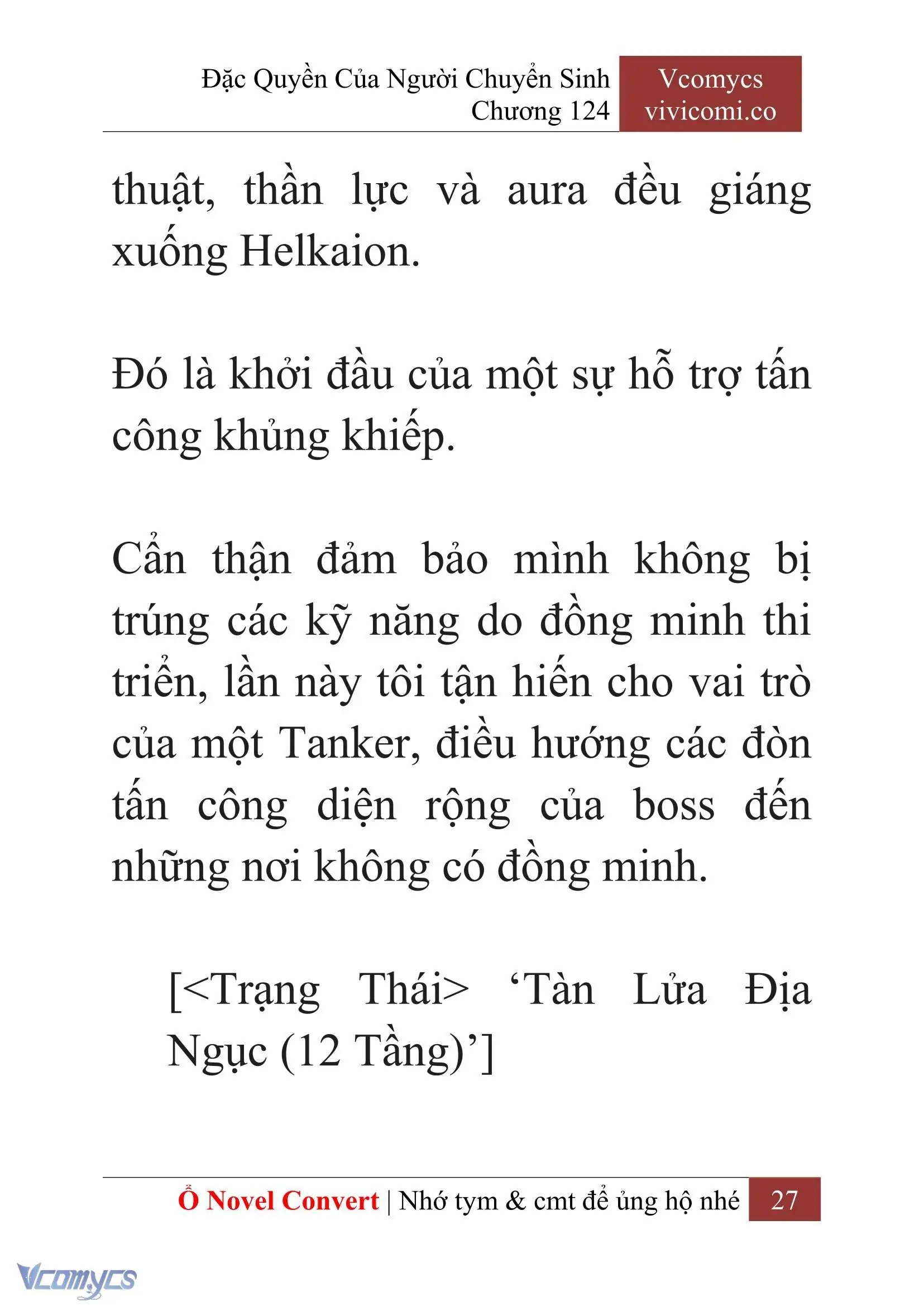 [Novel] Đặc Quyền Của Người Chuyển Sinh Chapter 124 - Trang 30