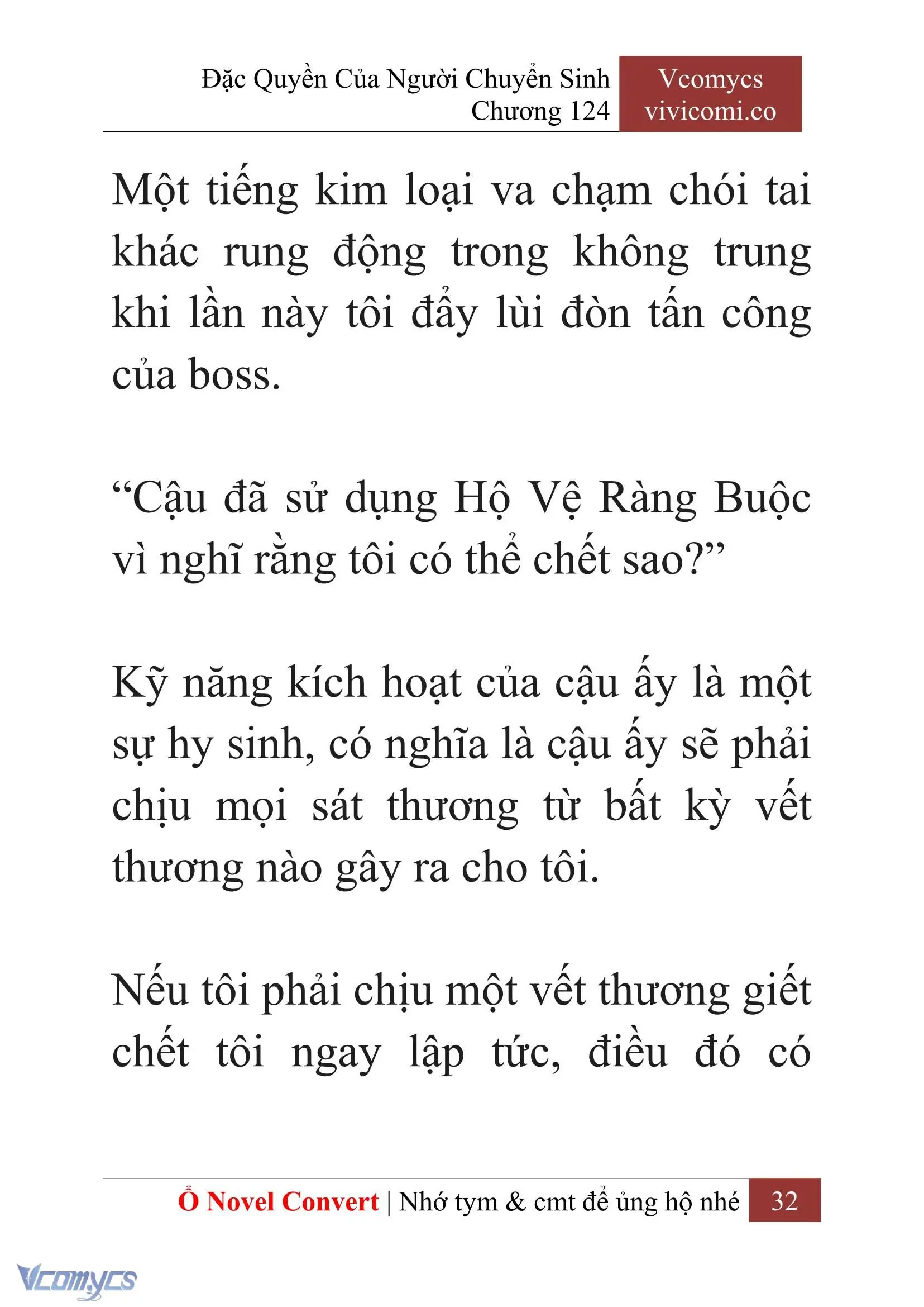 [Novel] Đặc Quyền Của Người Chuyển Sinh Chapter 124 - Trang 35