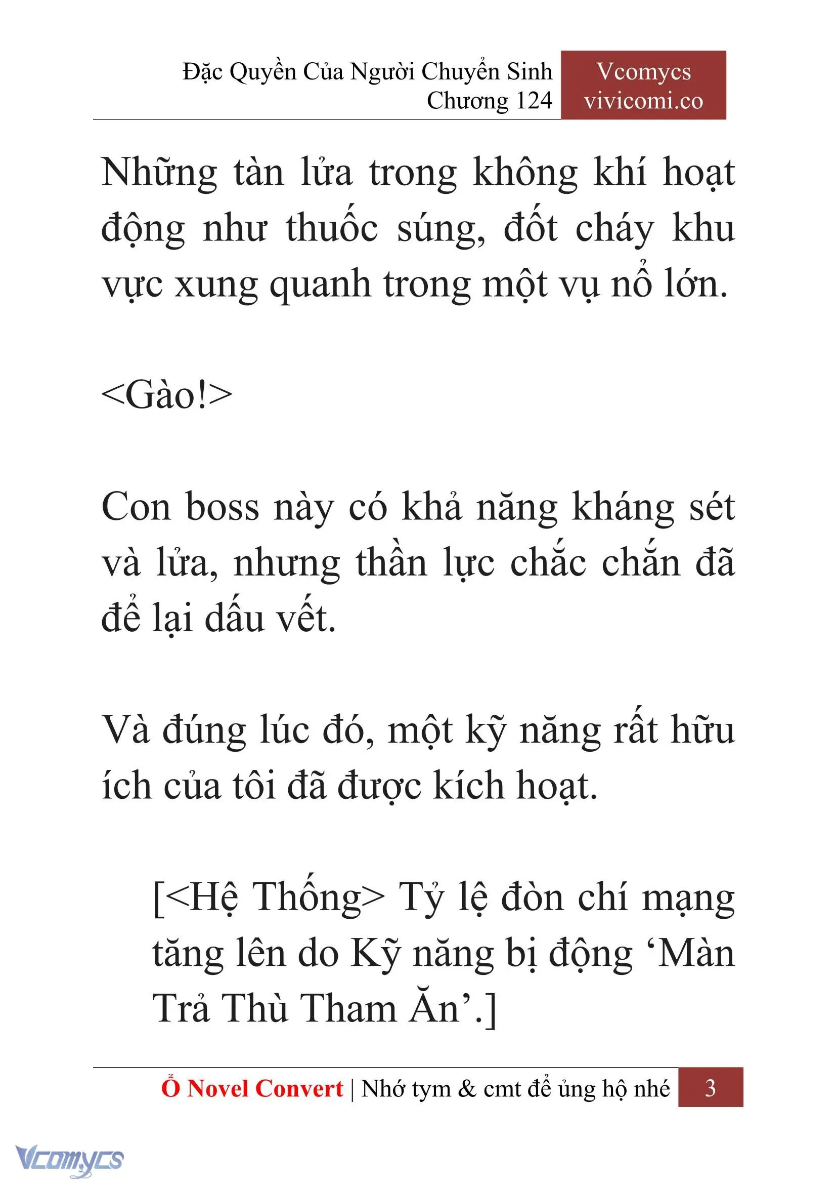 [Novel] Đặc Quyền Của Người Chuyển Sinh Chapter 124 - Trang 6