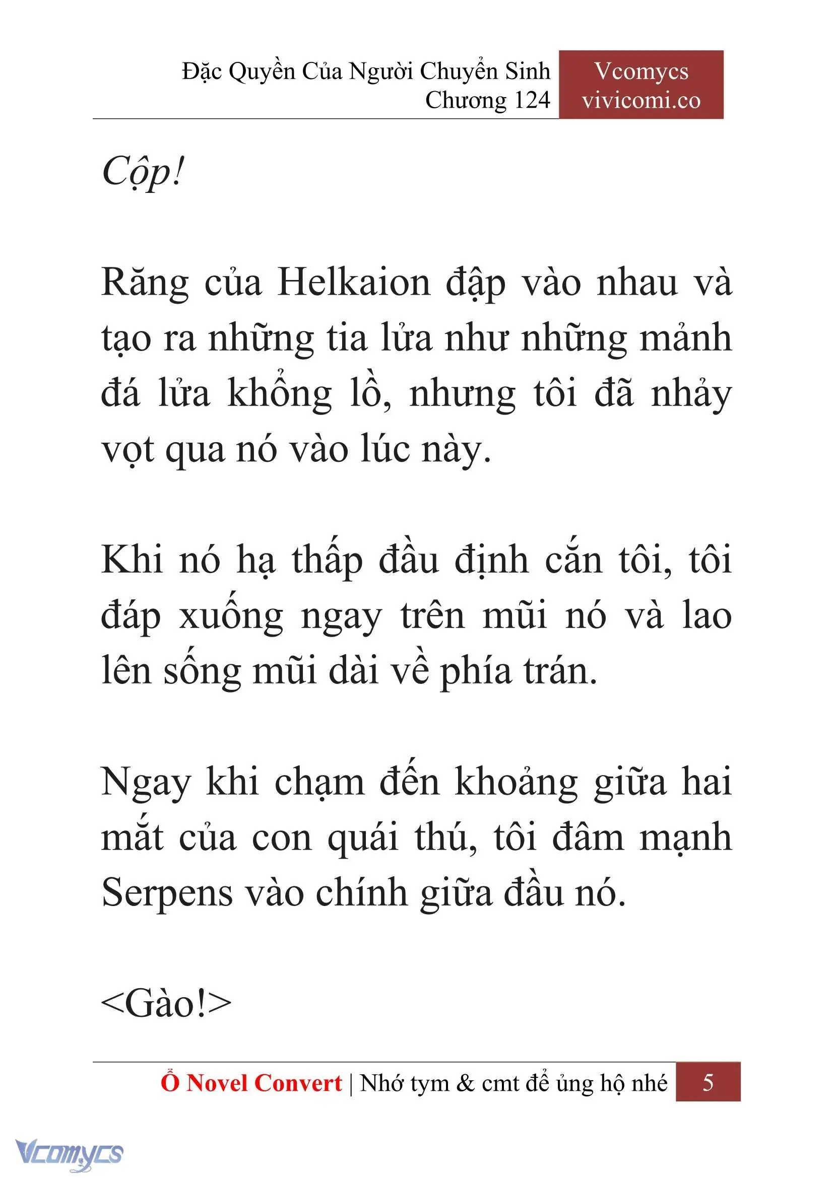 [Novel] Đặc Quyền Của Người Chuyển Sinh Chapter 124 - Trang 8