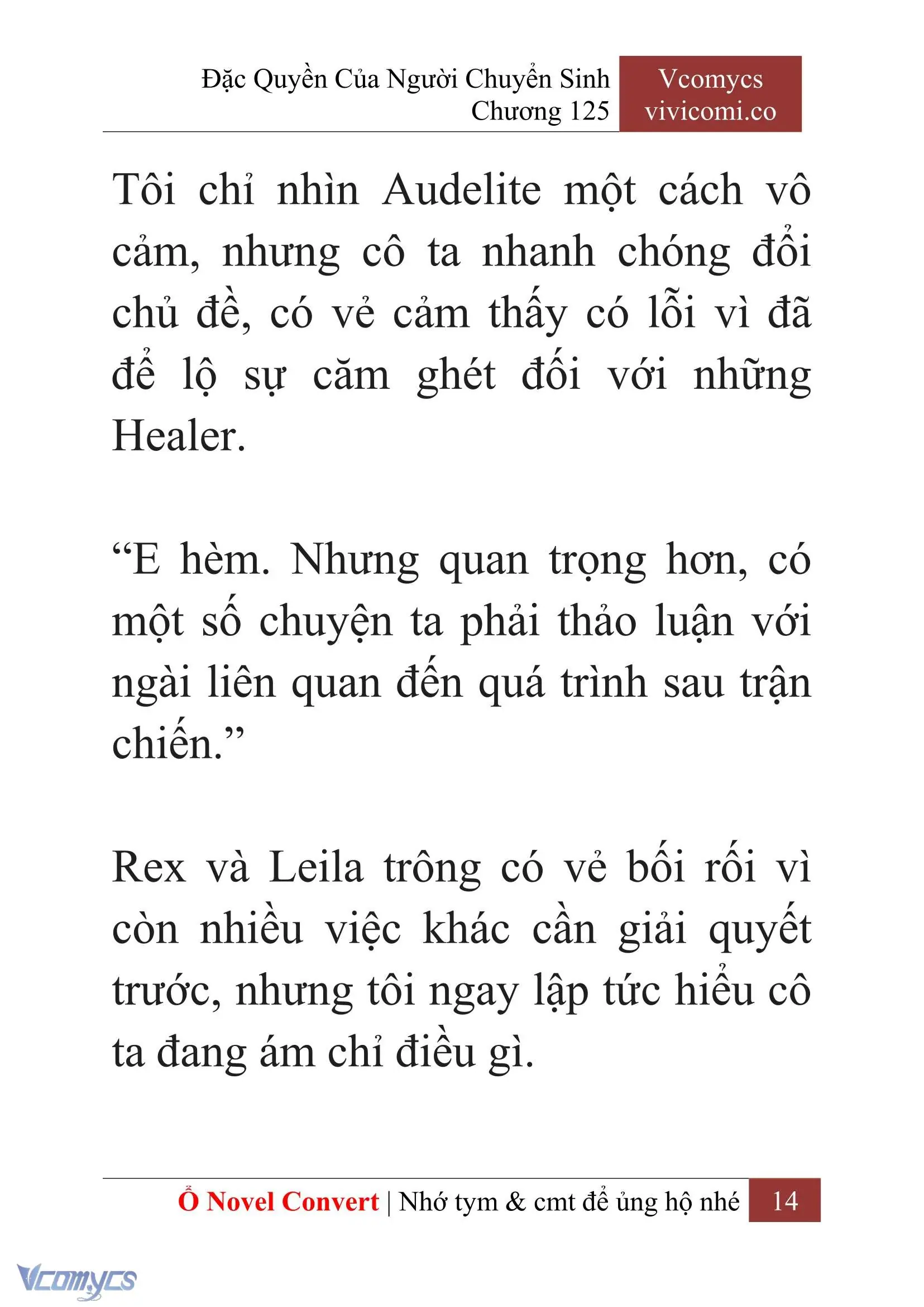 [Novel] Đặc Quyền Của Người Chuyển Sinh Chapter 125 - Trang 17