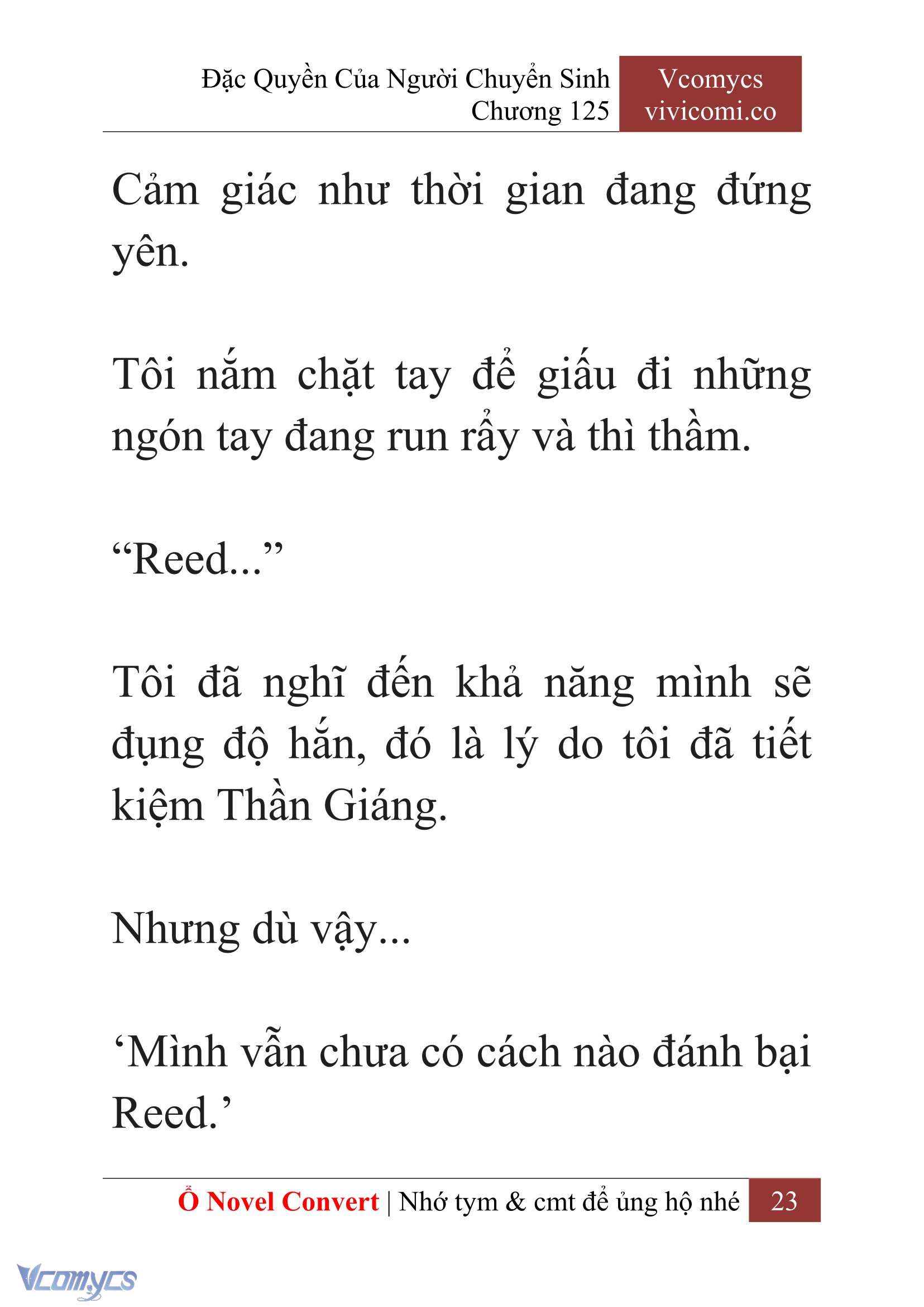 [Novel] Đặc Quyền Của Người Chuyển Sinh Chapter 125 - Trang 26