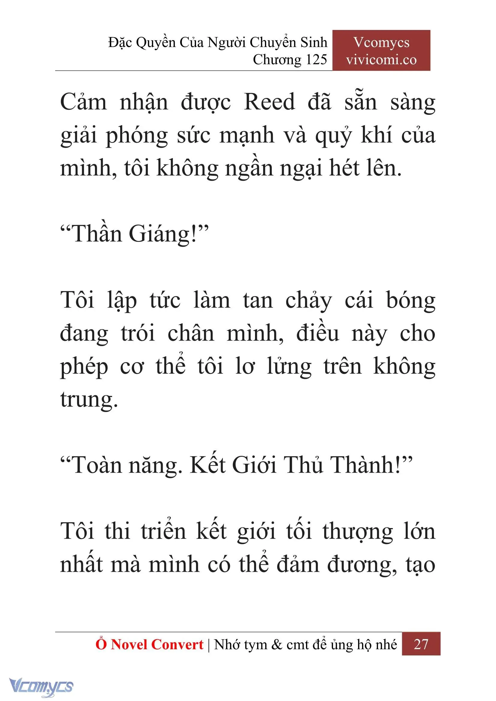 [Novel] Đặc Quyền Của Người Chuyển Sinh Chapter 125 - Trang 30
