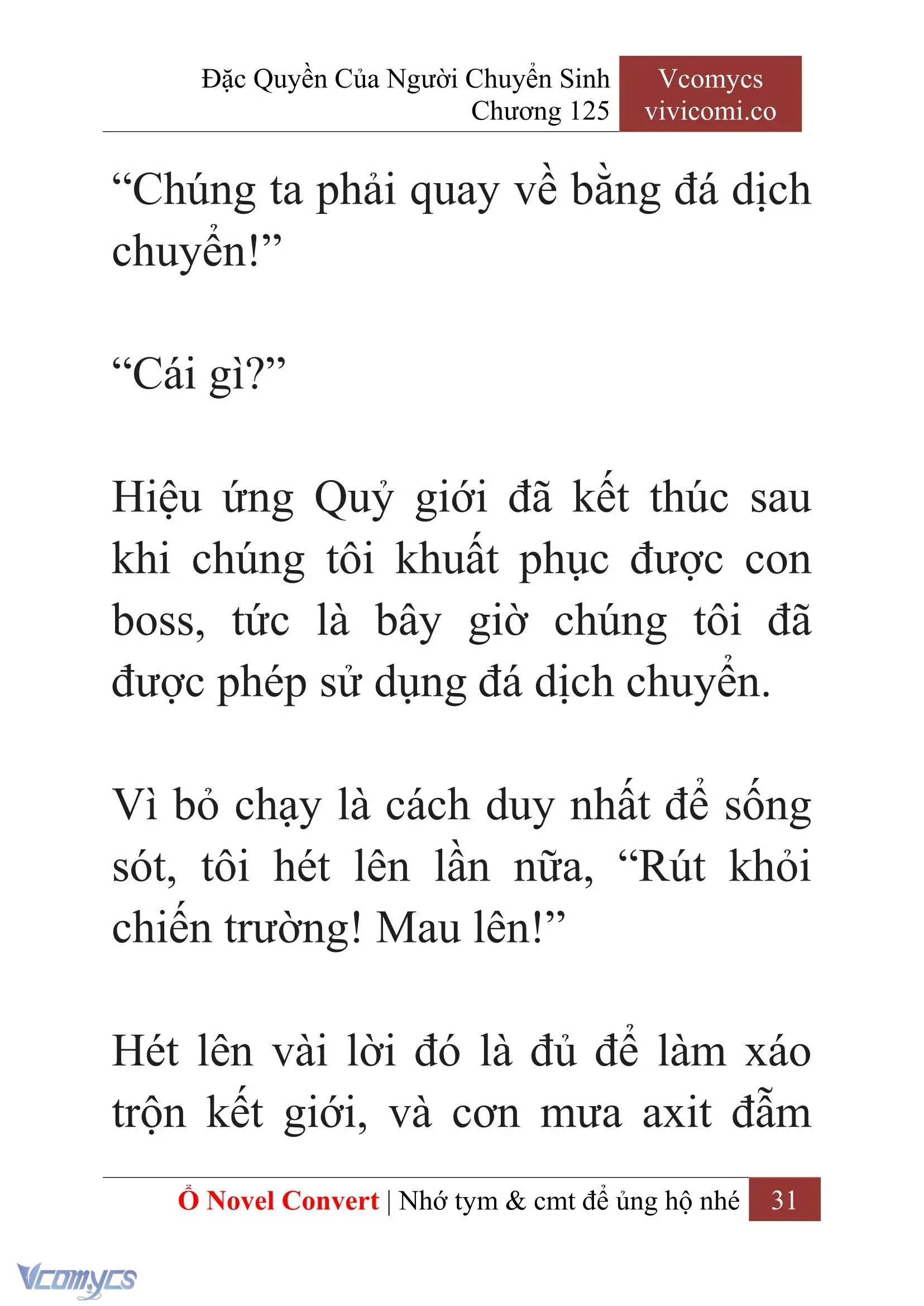 [Novel] Đặc Quyền Của Người Chuyển Sinh Chapter 125 - Trang 34