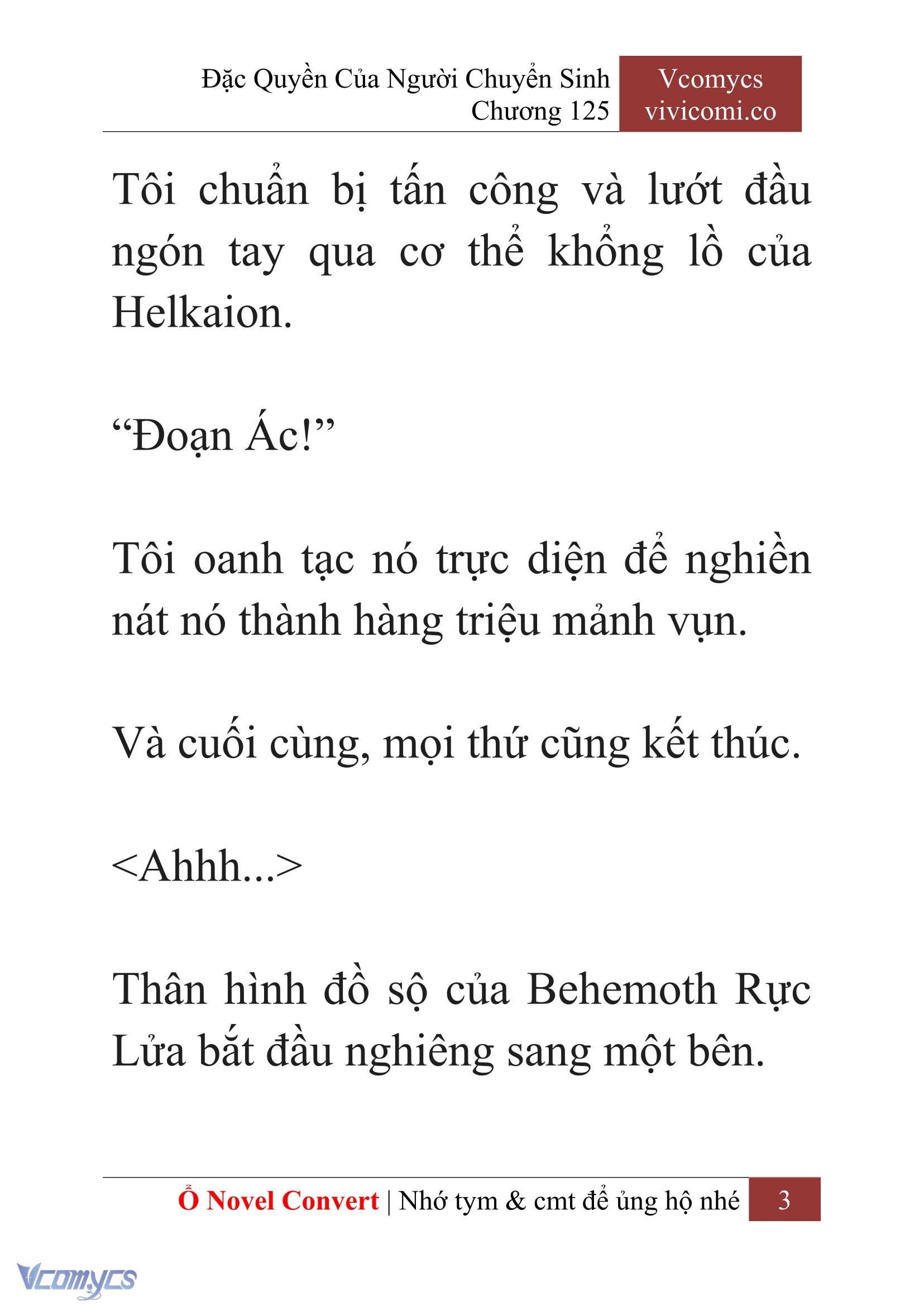 [Novel] Đặc Quyền Của Người Chuyển Sinh Chapter 125 - Trang 6