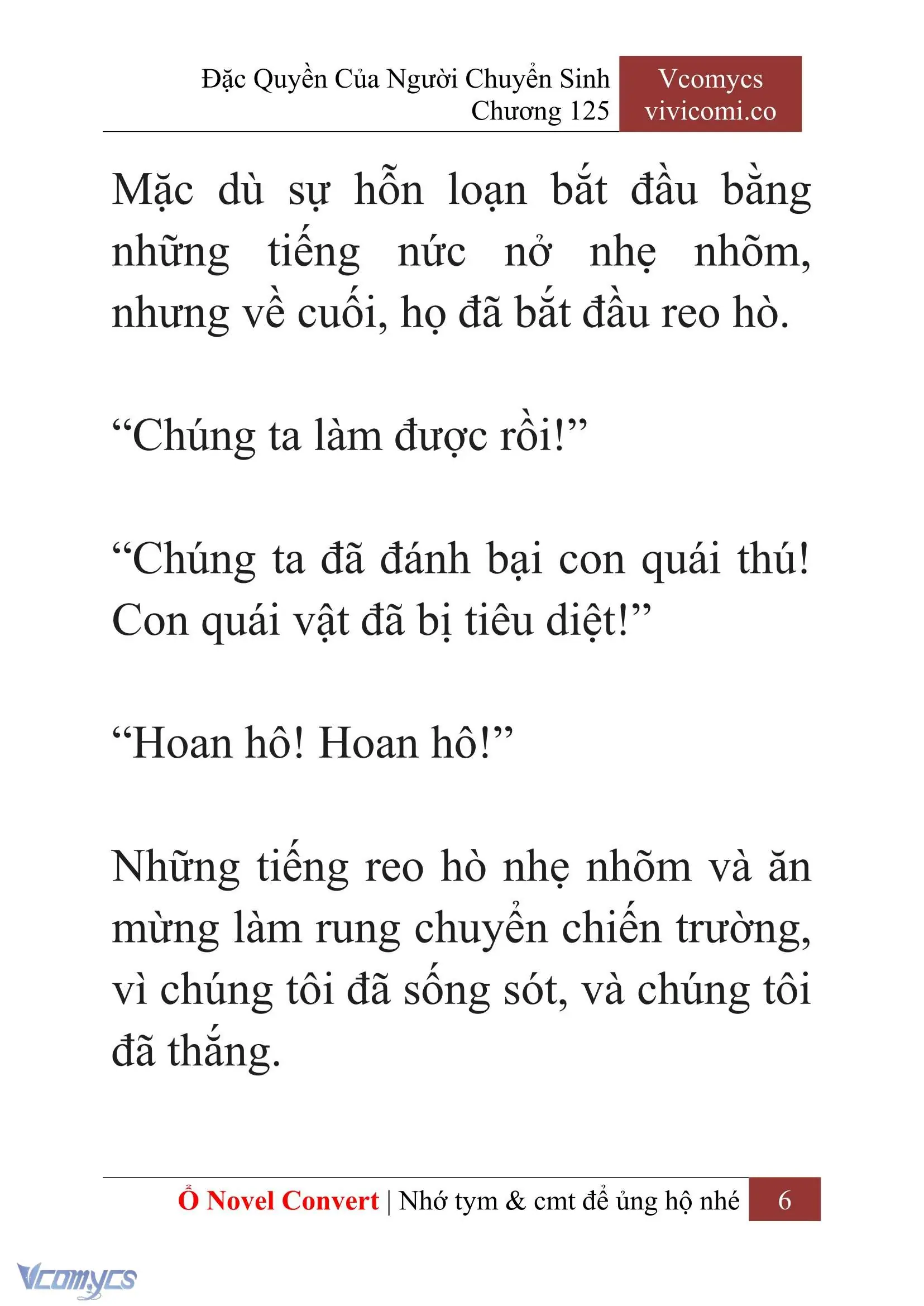 [Novel] Đặc Quyền Của Người Chuyển Sinh Chapter 125 - Trang 9