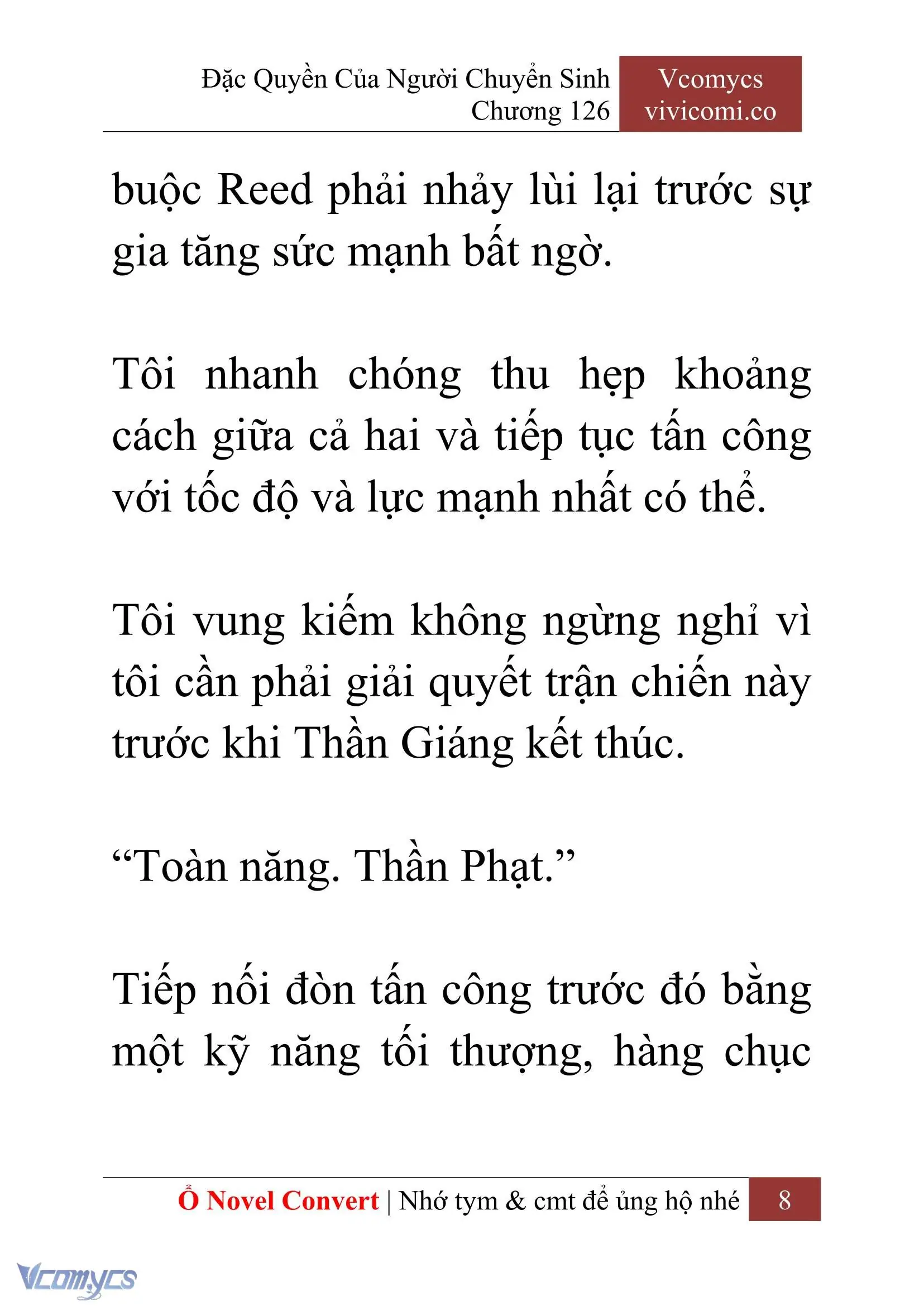 [Novel] Đặc Quyền Của Người Chuyển Sinh Chapter 126 - Trang 11