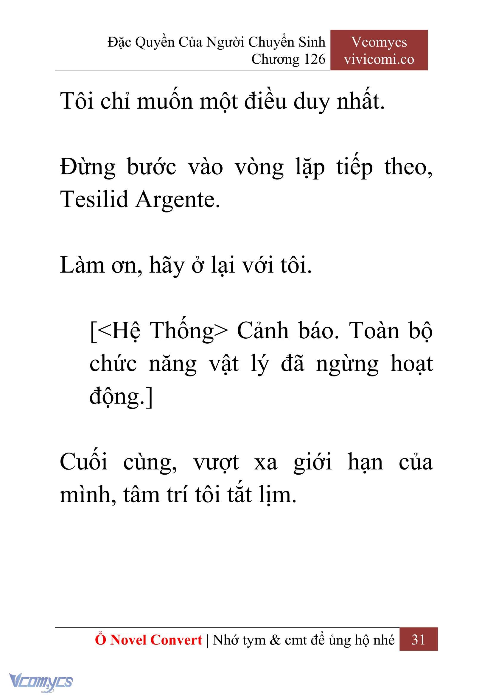 [Novel] Đặc Quyền Của Người Chuyển Sinh Chapter 126 - Trang 34