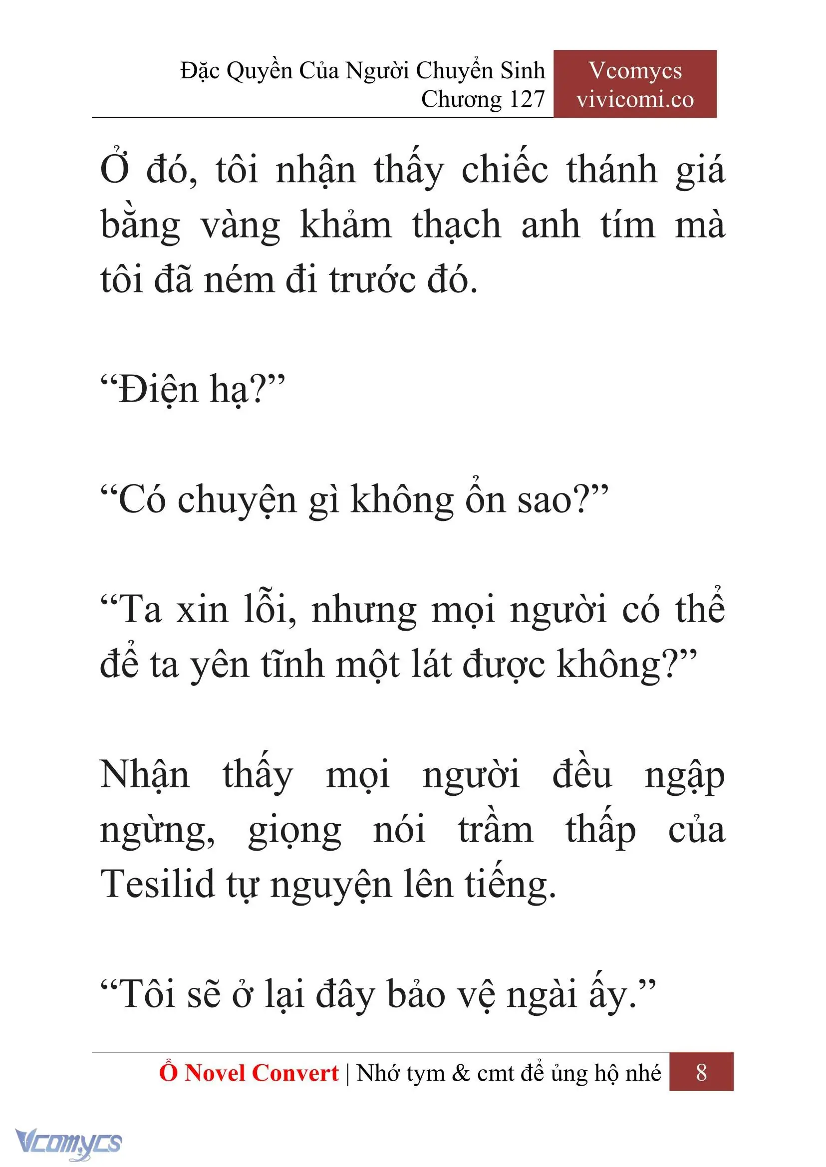[Novel] Đặc Quyền Của Người Chuyển Sinh Chapter 127 - Trang 11