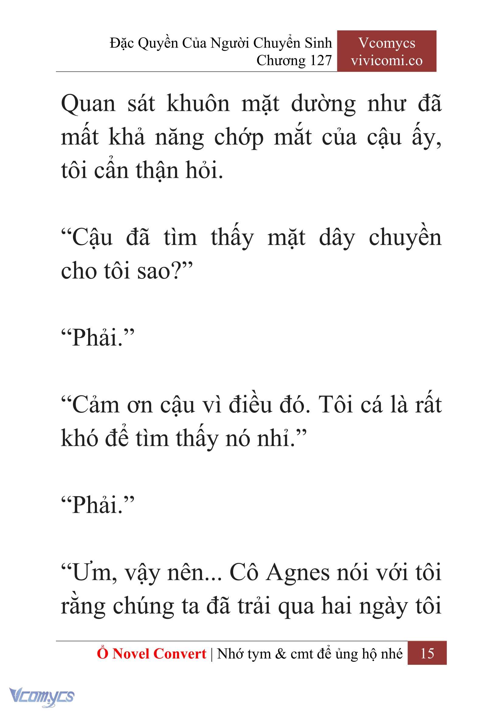 [Novel] Đặc Quyền Của Người Chuyển Sinh Chapter 127 - Trang 18